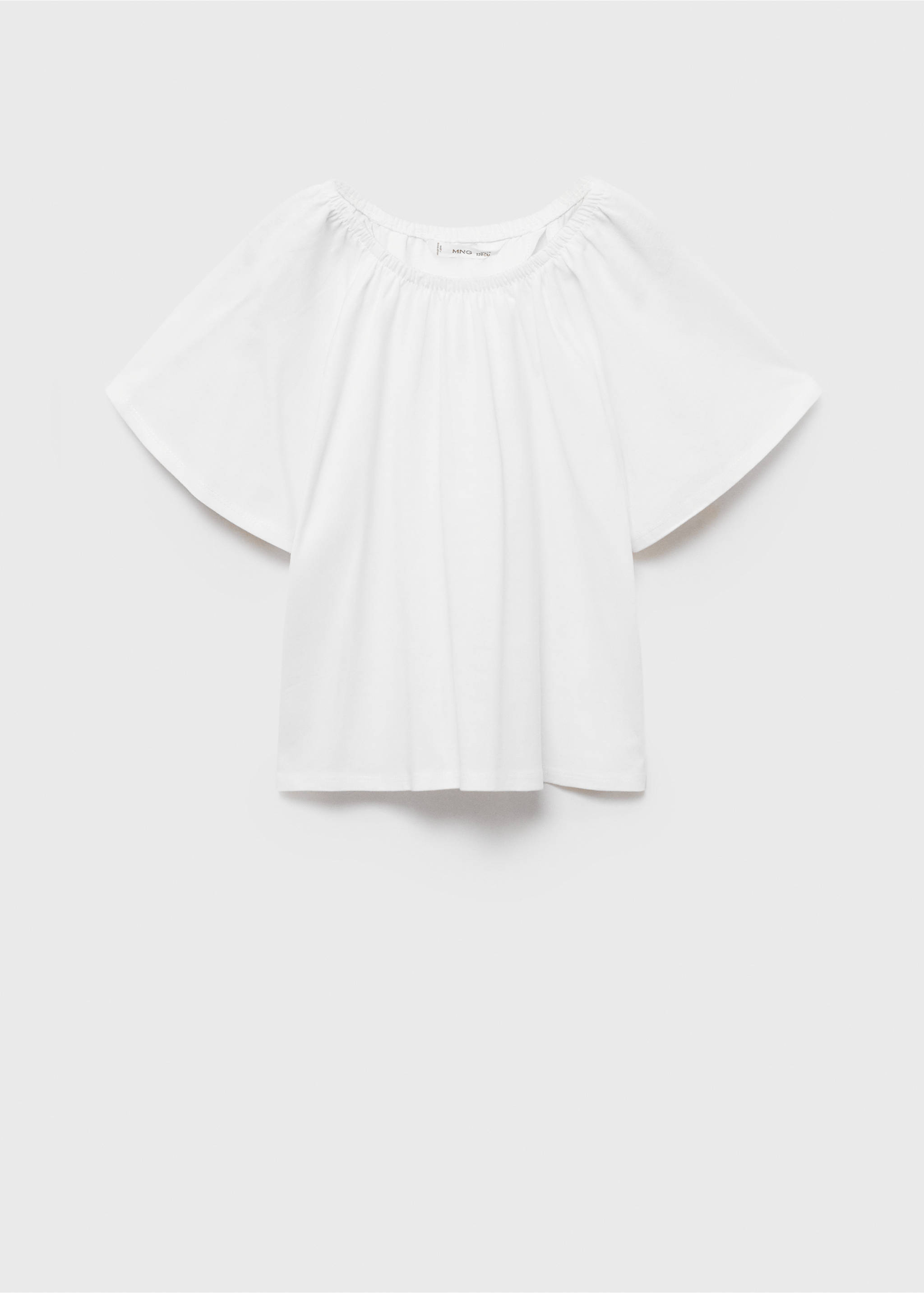 Crossover back T-shirt - Article without model, Off White. Ref: 87047690-00.