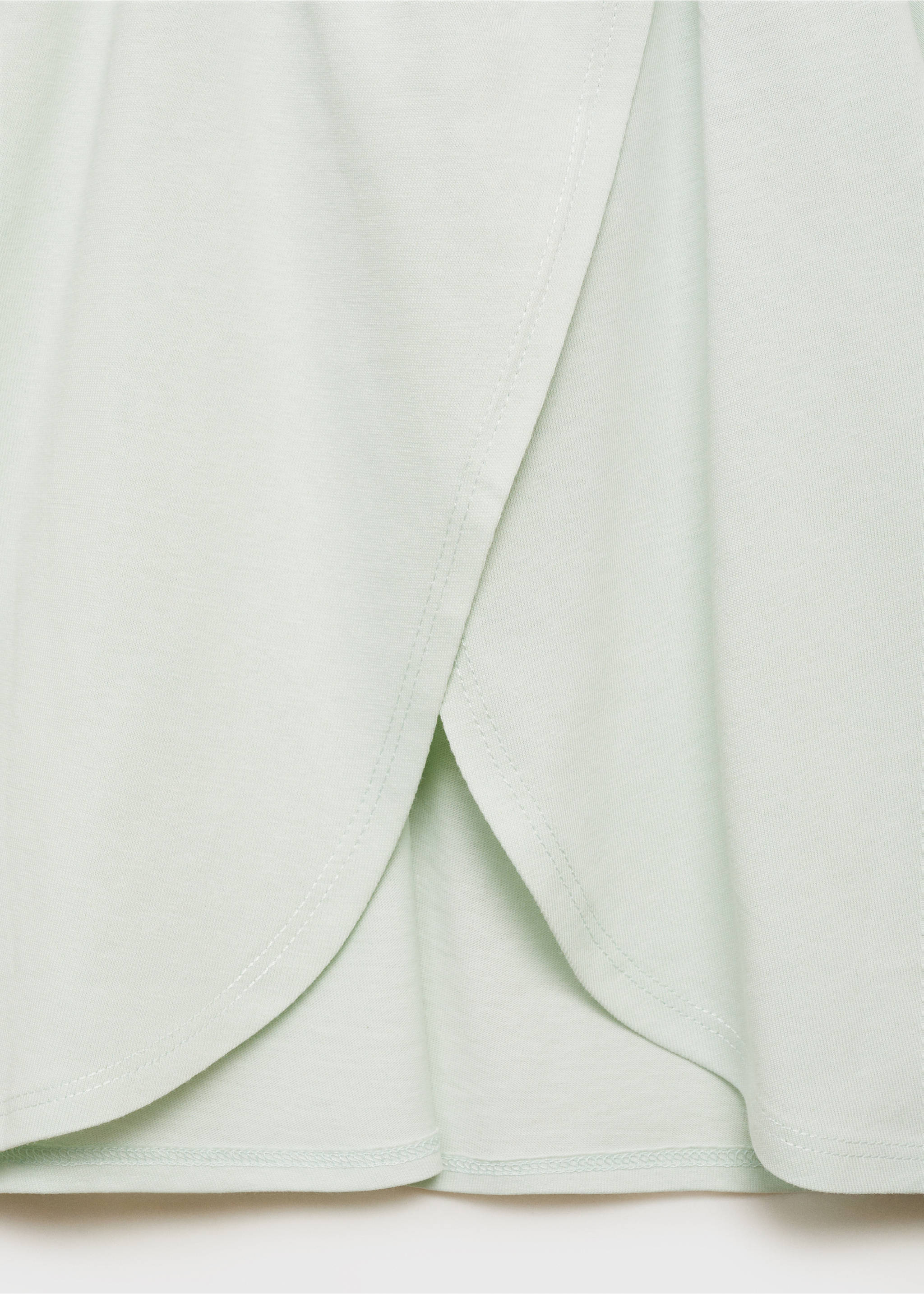 T-Shirt mit überkreuztem Rücken - Detail des Artikels 0, Minzgrün. Ref: 87047690-00.