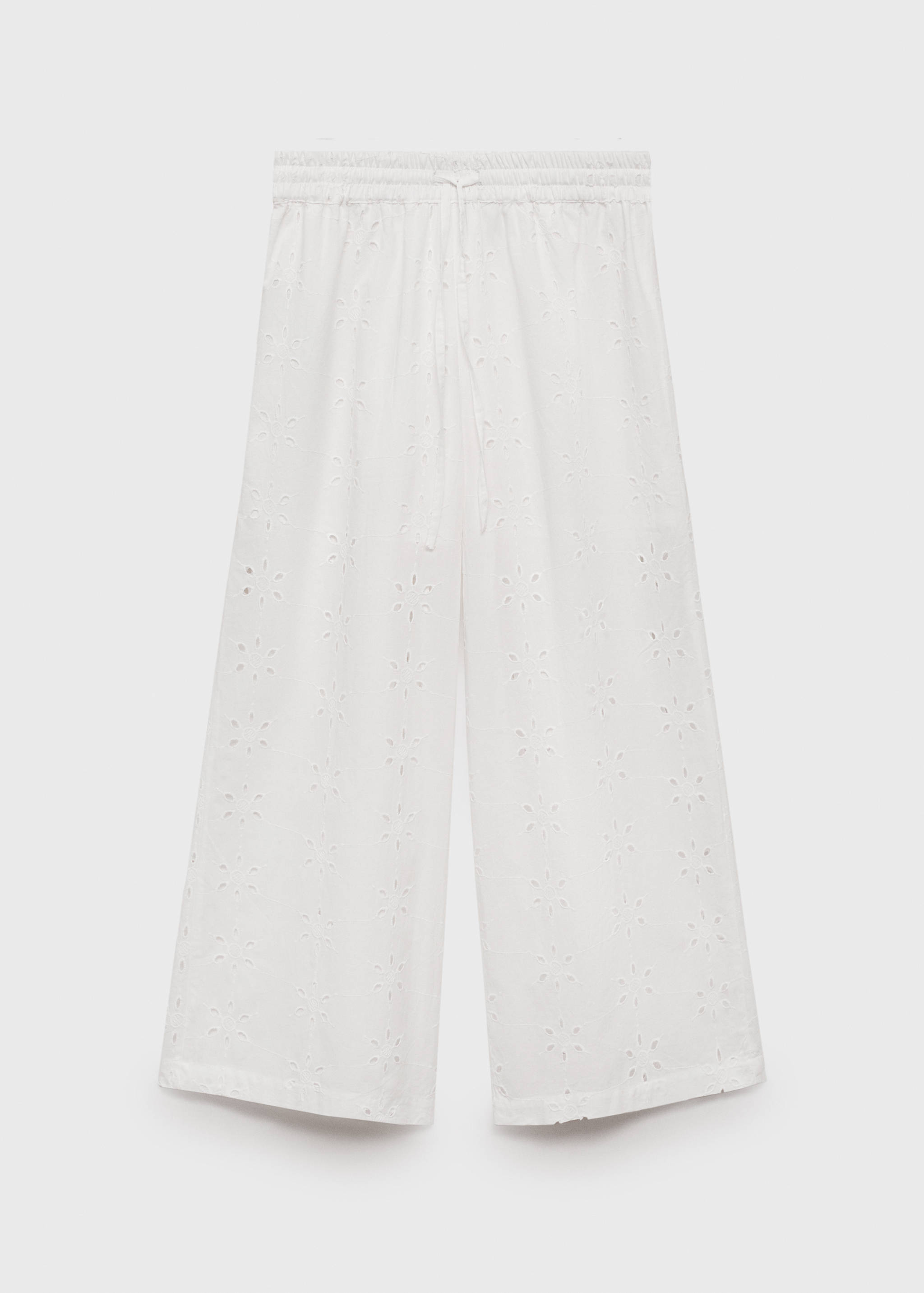Gerade Hose mit Stickerei - Artikel ohne Model