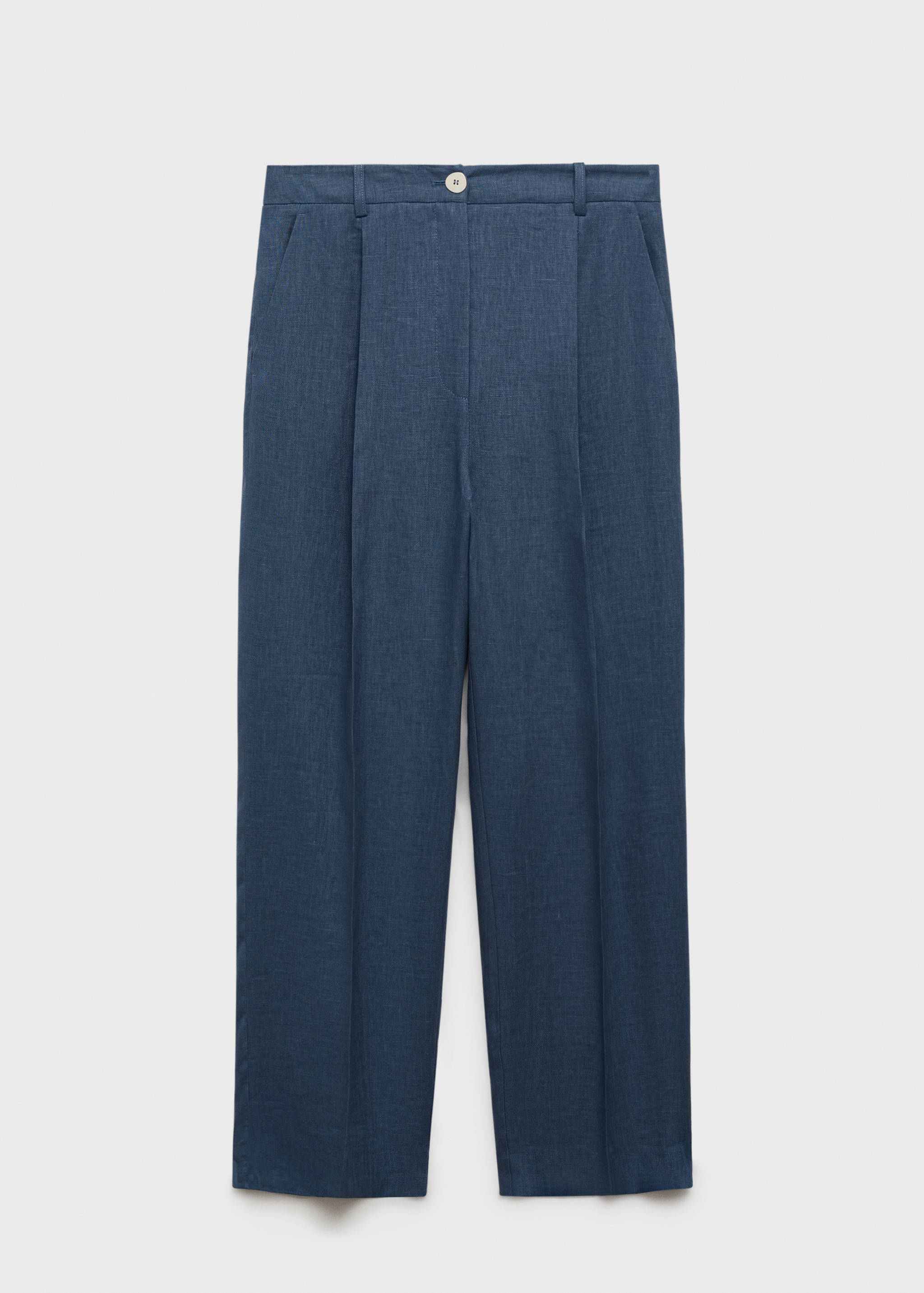 Bundfaltenhose aus Leinen - Artikel ohne Model
