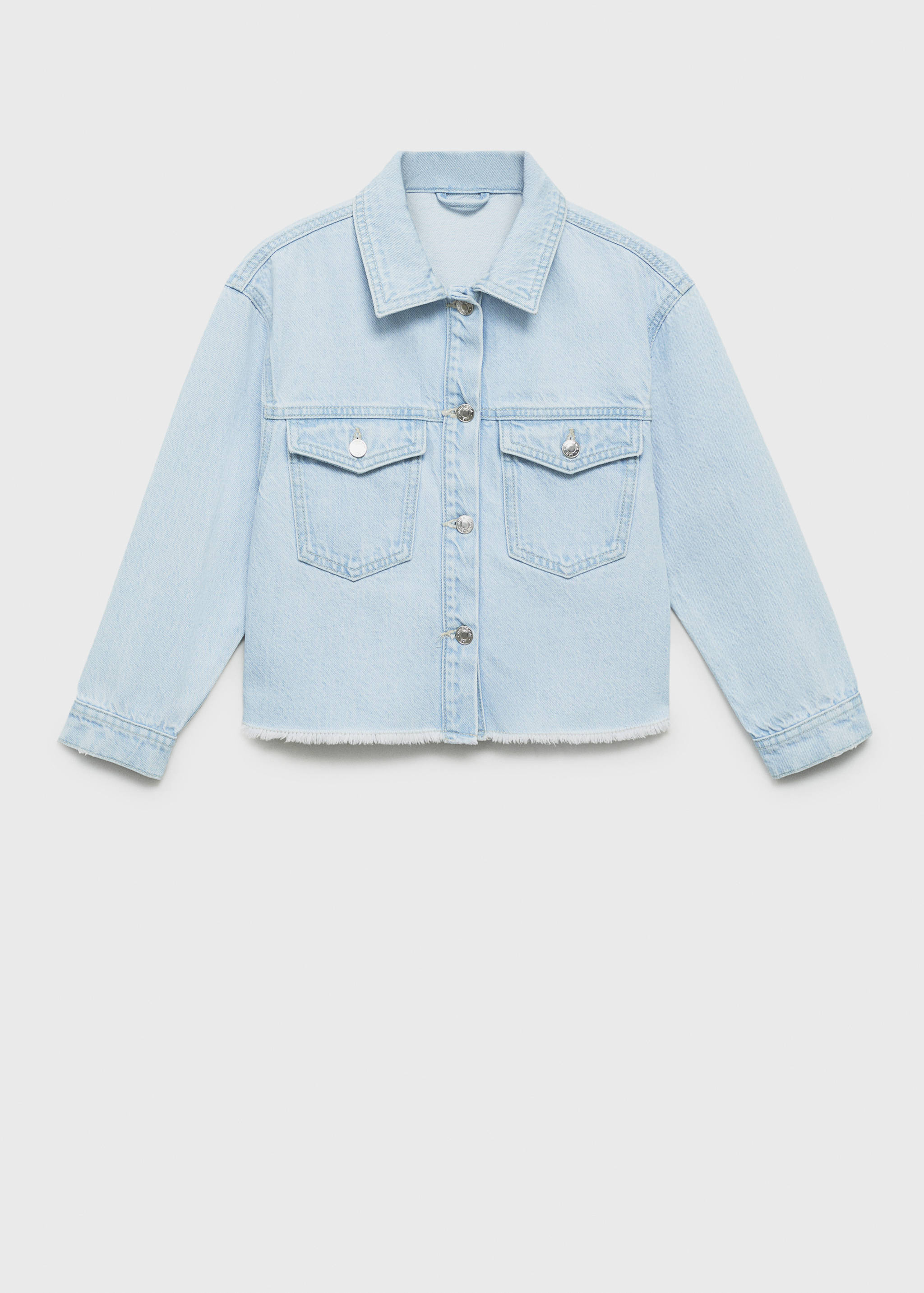 Jeansjacke mit ausgefranstem Saum - Artikel ohne Model