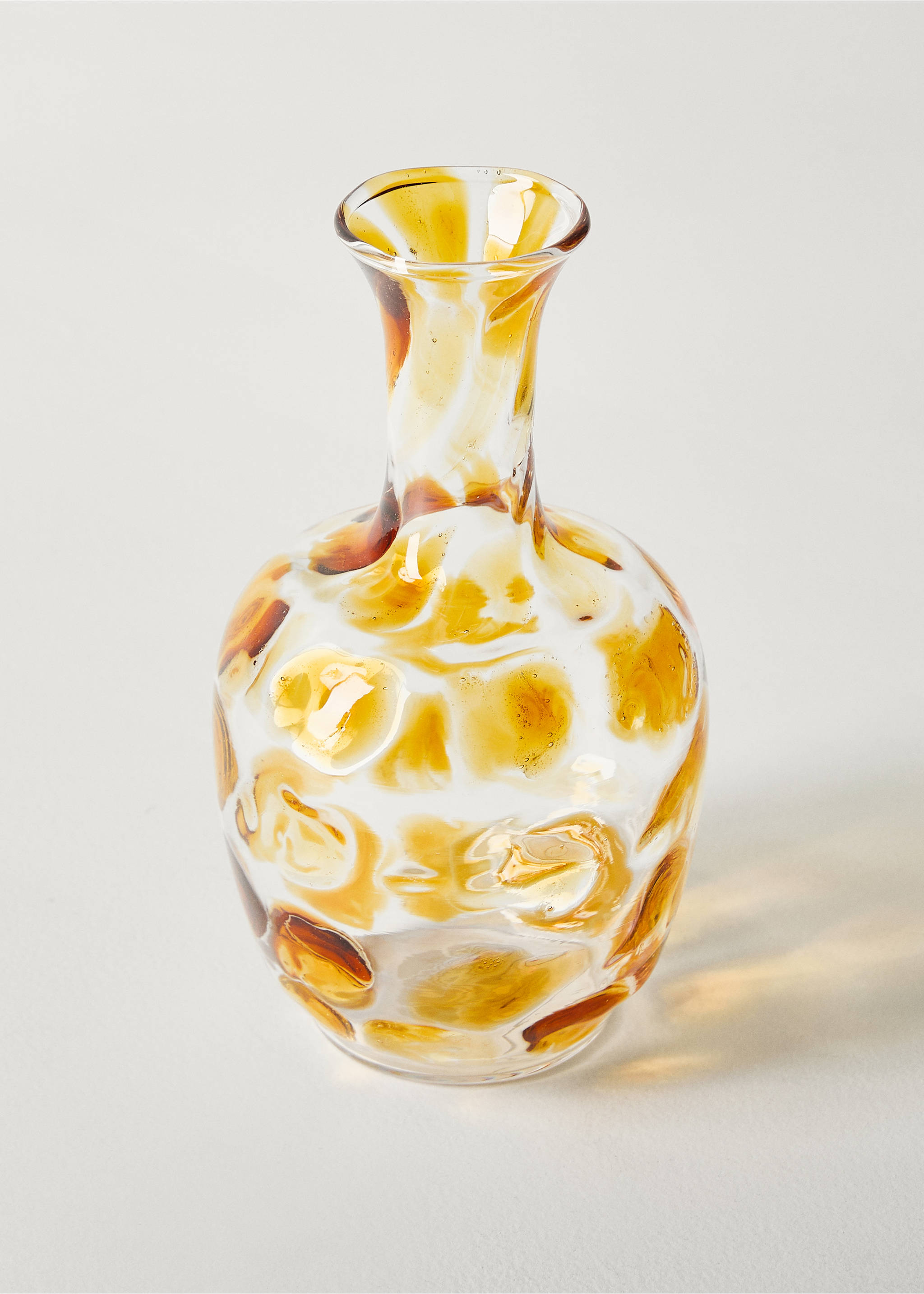 Jarrón borosilicato motas - Detalle del artículo 1, Ocre. Ref: 87047708-00.