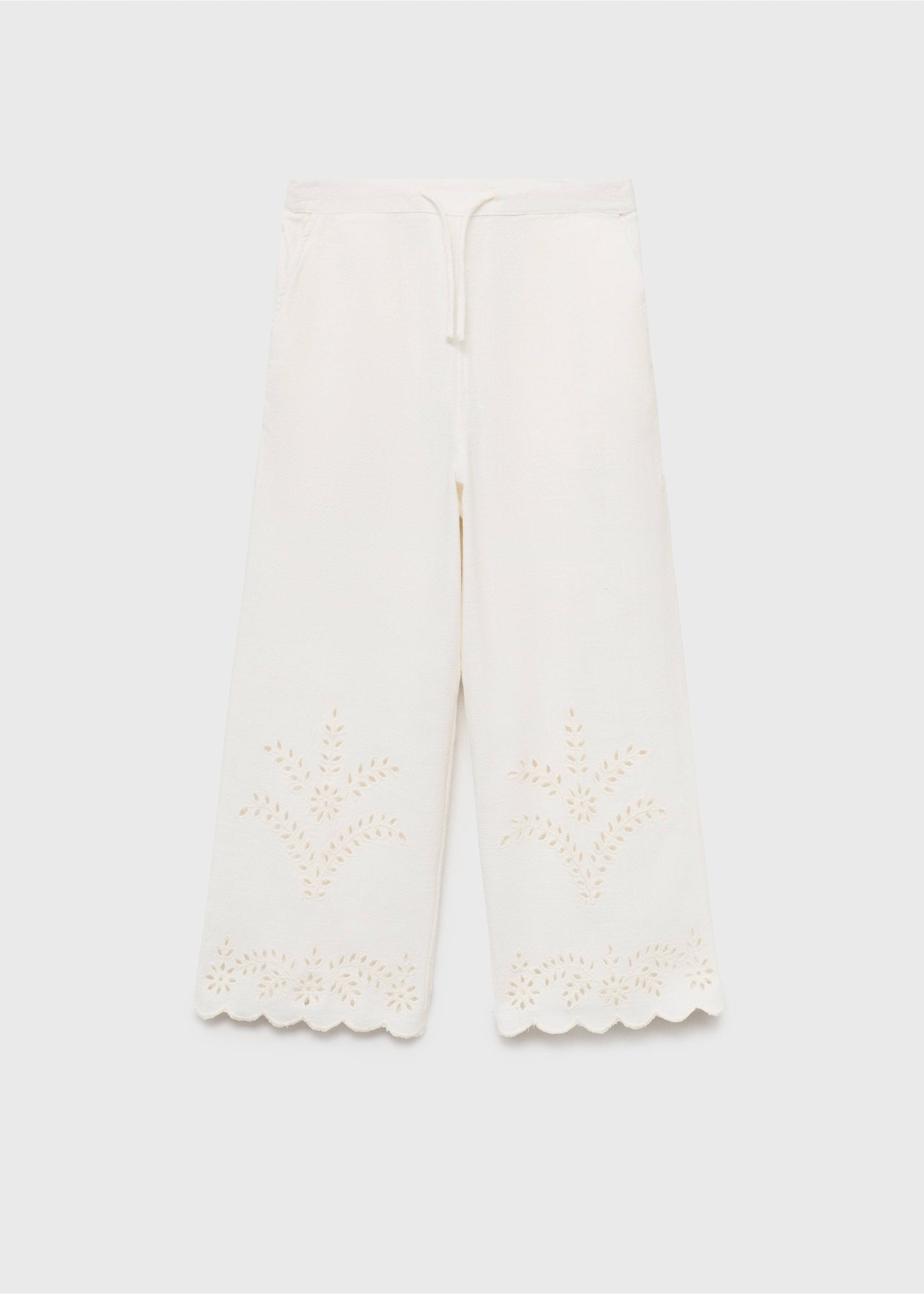 Pantalón bordado suizo - Artículo sin modelo, Crudo. Ref: 87047710-00.