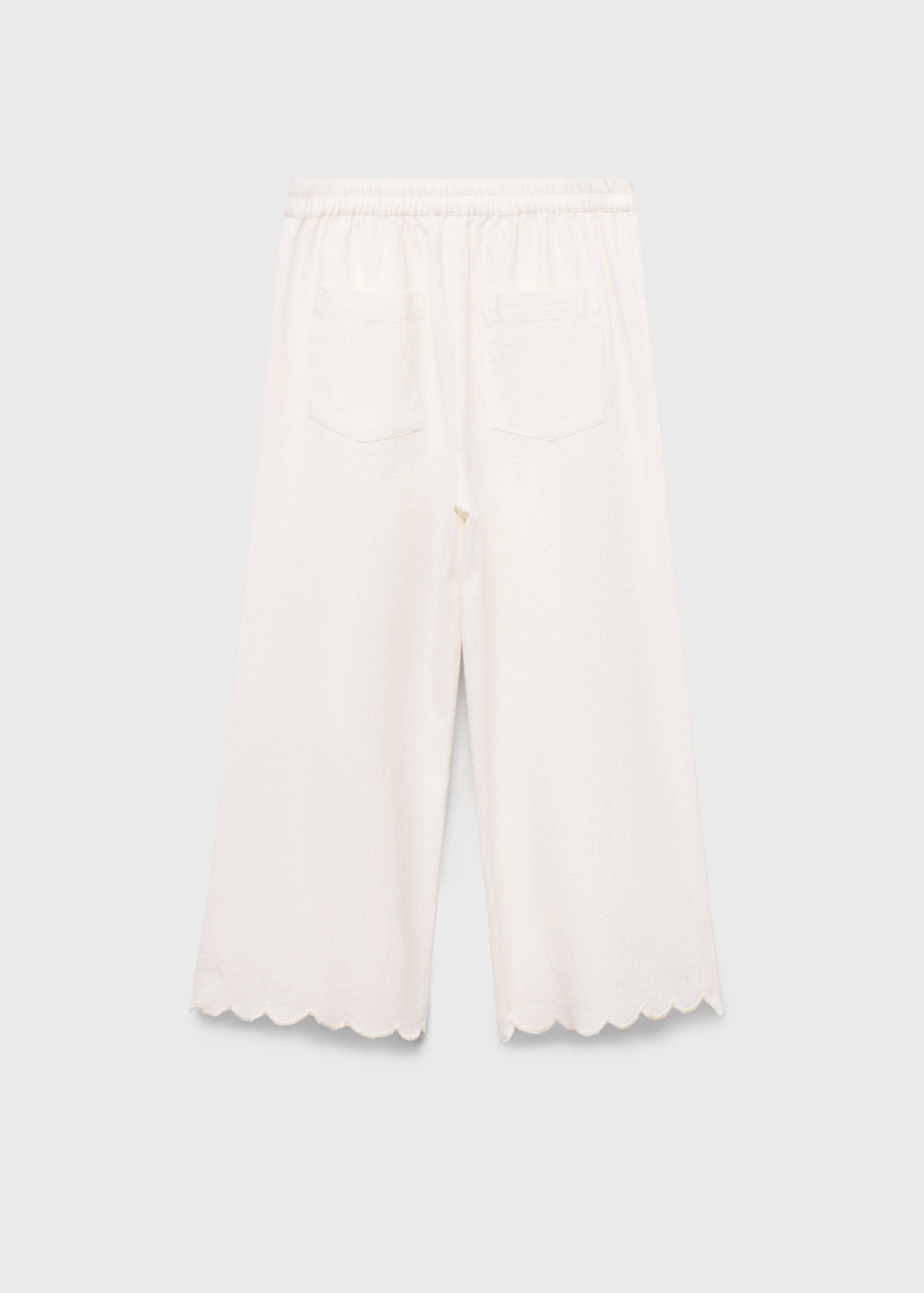 Swiss-embroidered trousers - Reverse of the article