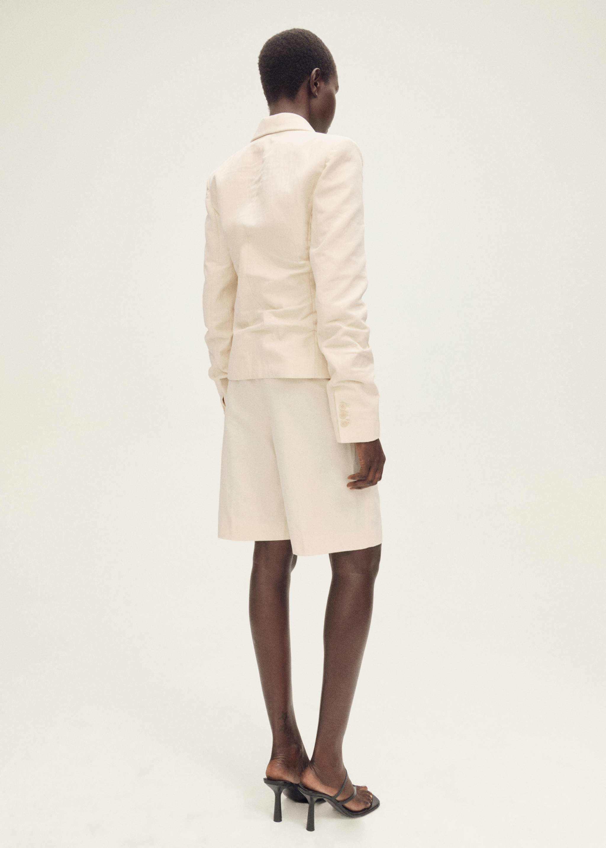 Bermuda de costume lin mélangé - Verso de l’article