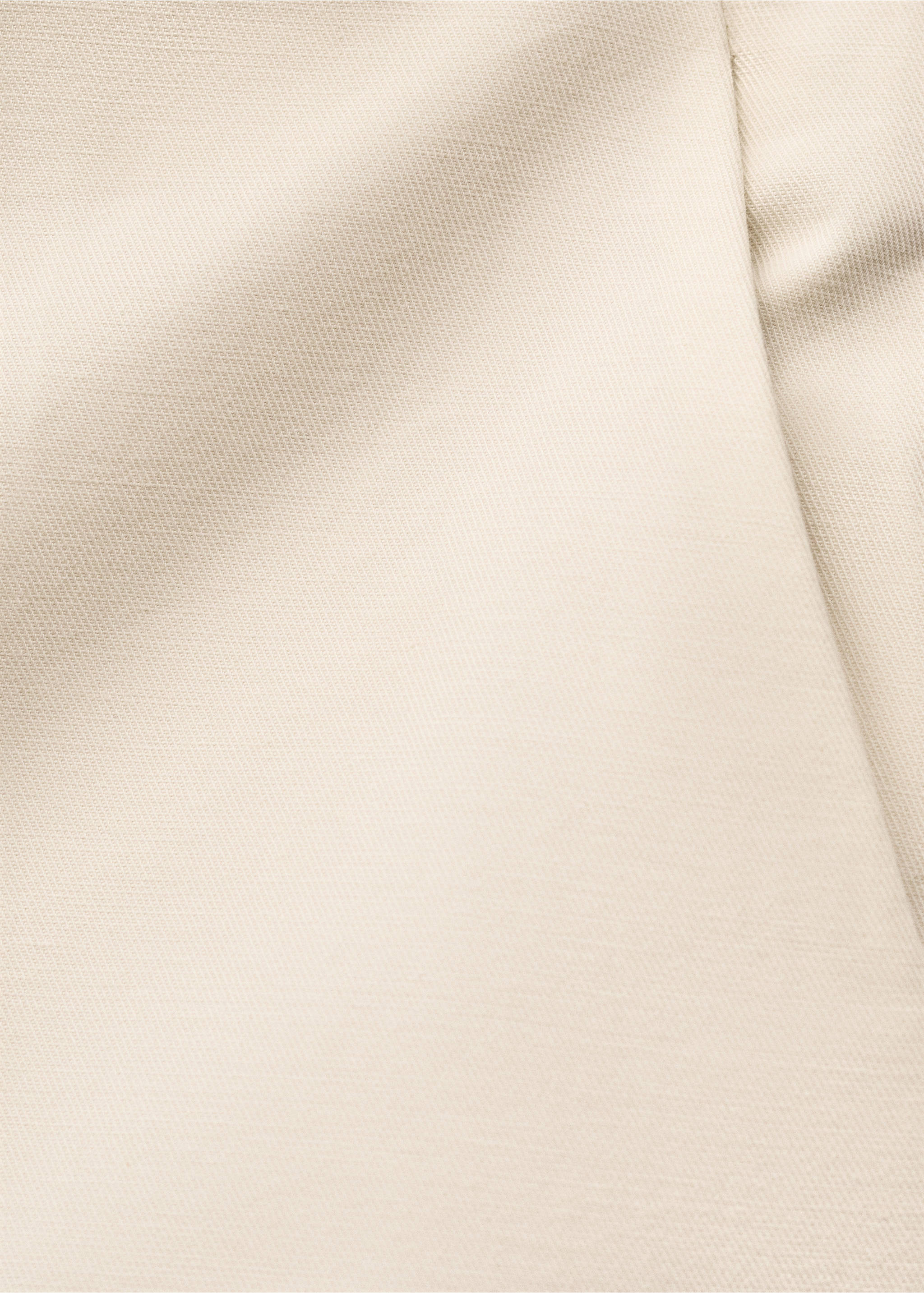 Bermuda de costume lin mélangé - Détail de l'article 0, Écru. Ref: 87047717-00.