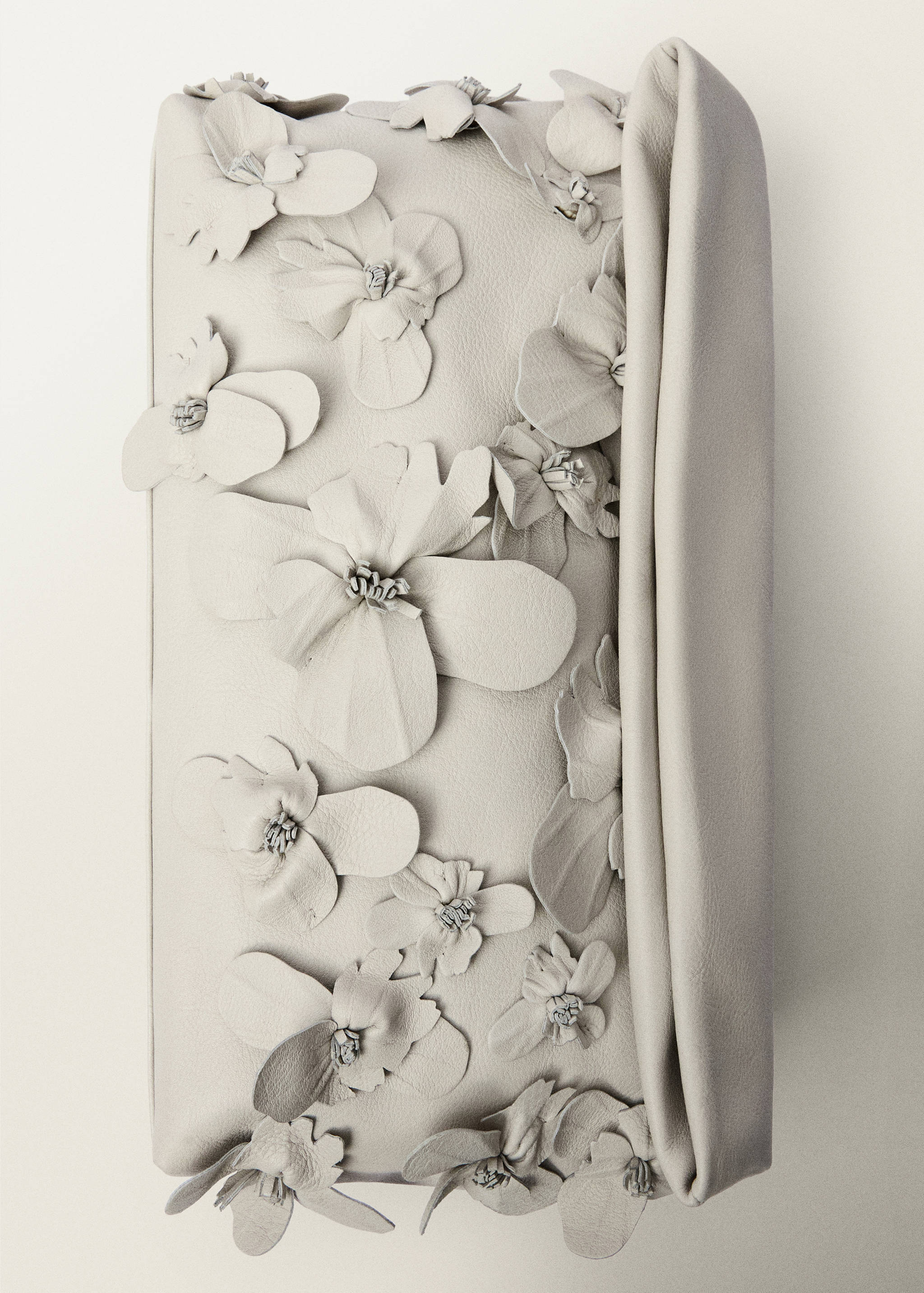 Sac à main en cuir détail fleurs - Détail de l'article 2