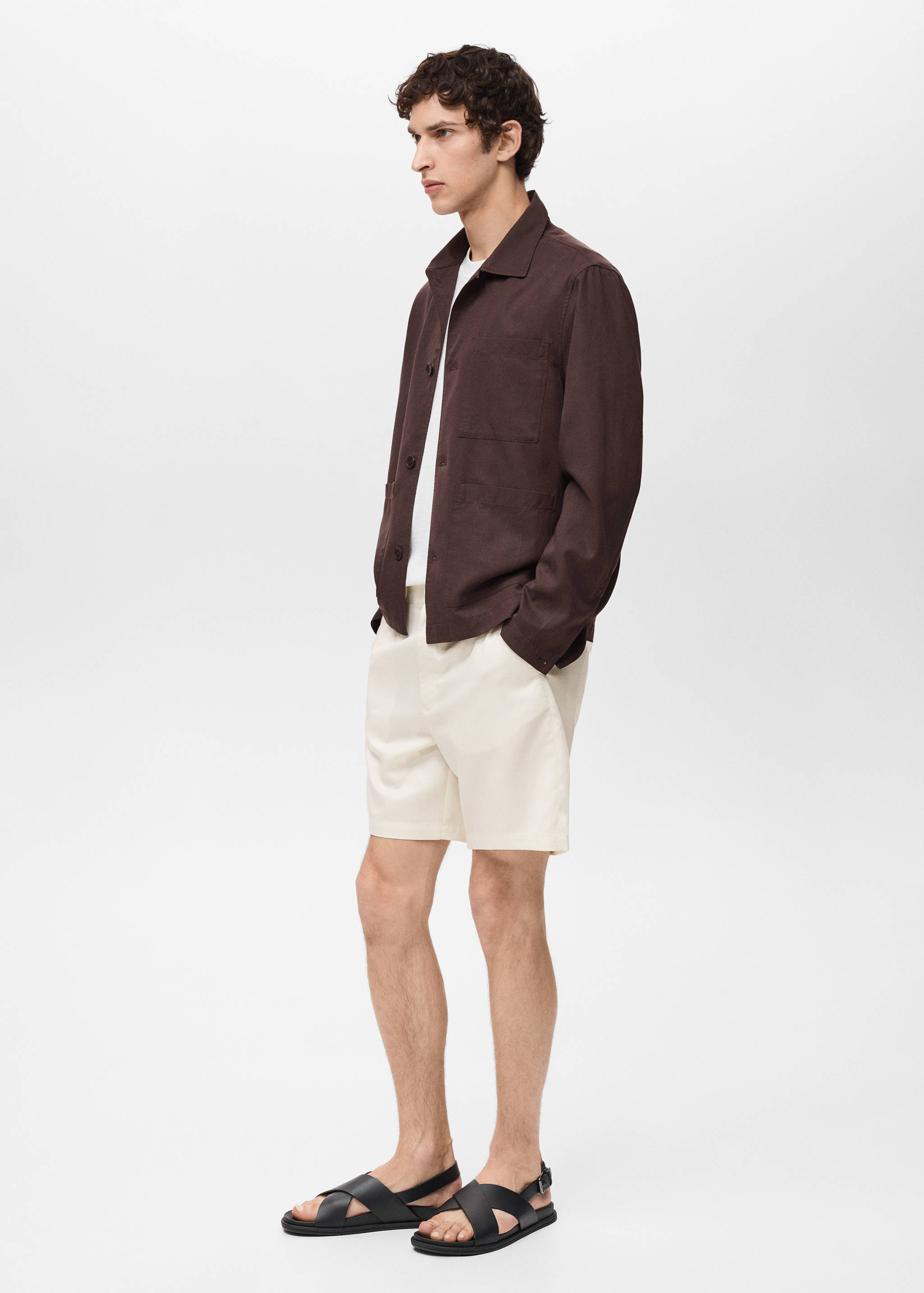 Skjortjacka lyocell fickor - Detaljer om artikeln 2