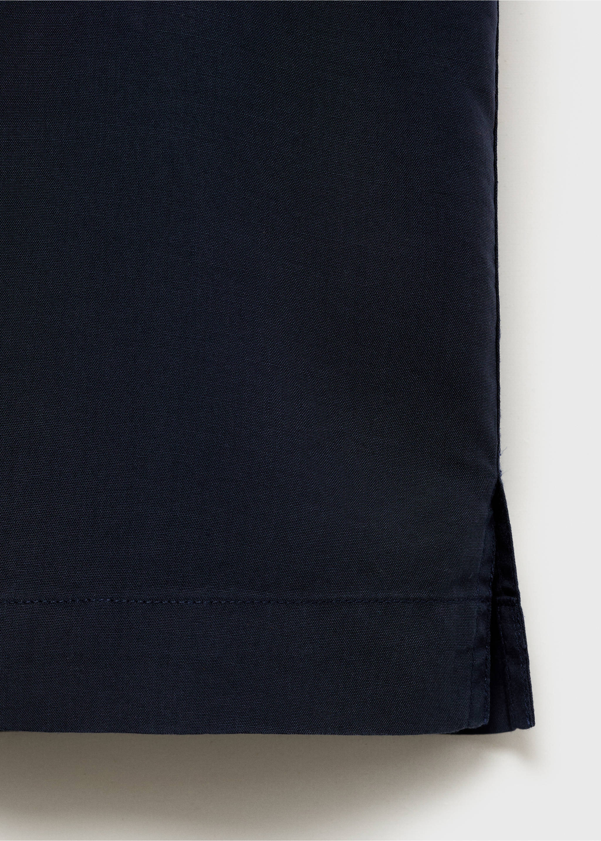 Lyocell shirt with pocket - Details of the article 0, Dark Navy. Ref: 87047890-00.
