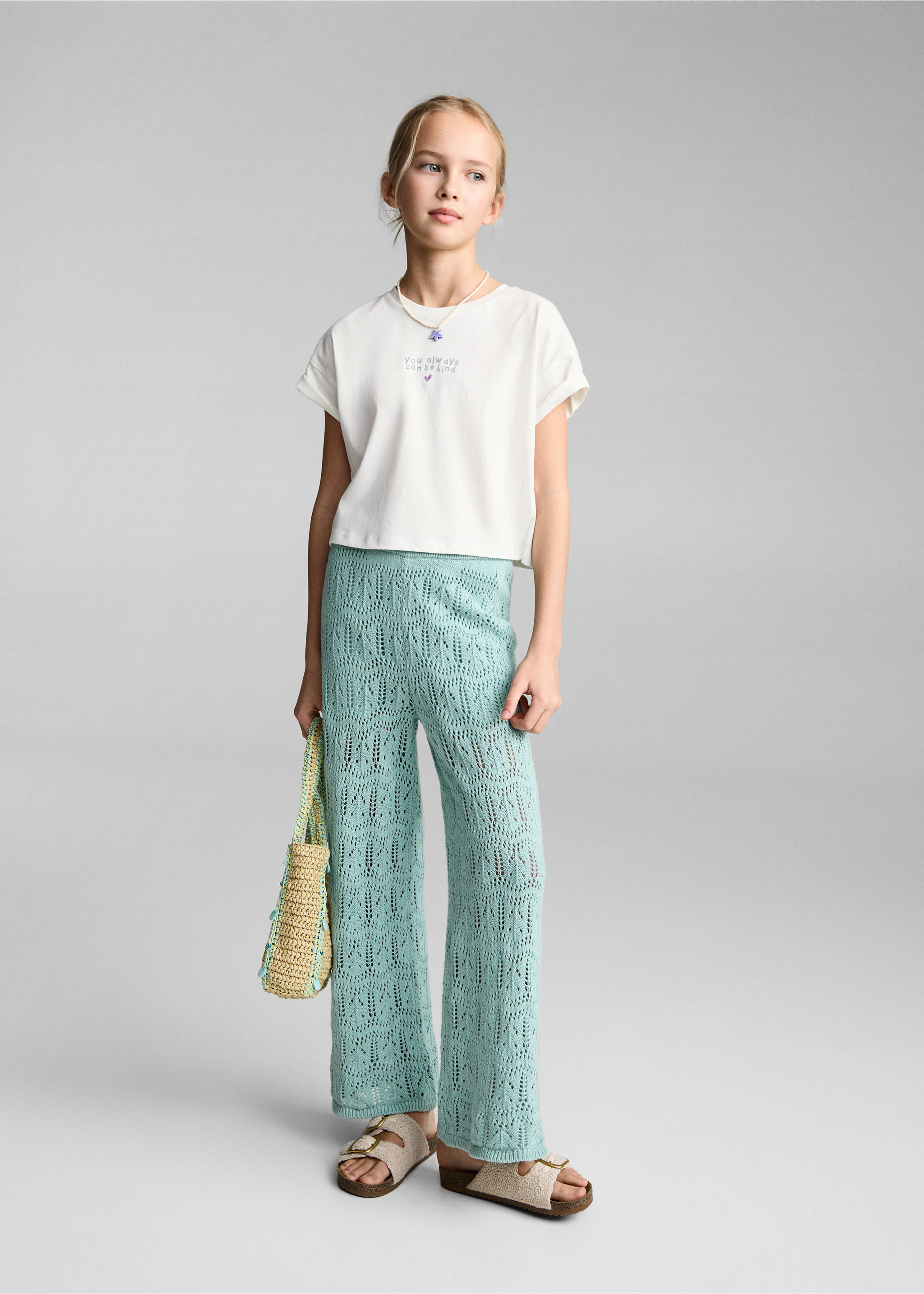 Message crop T-shirt - General plane, Off White. Ref: 87047891-00.