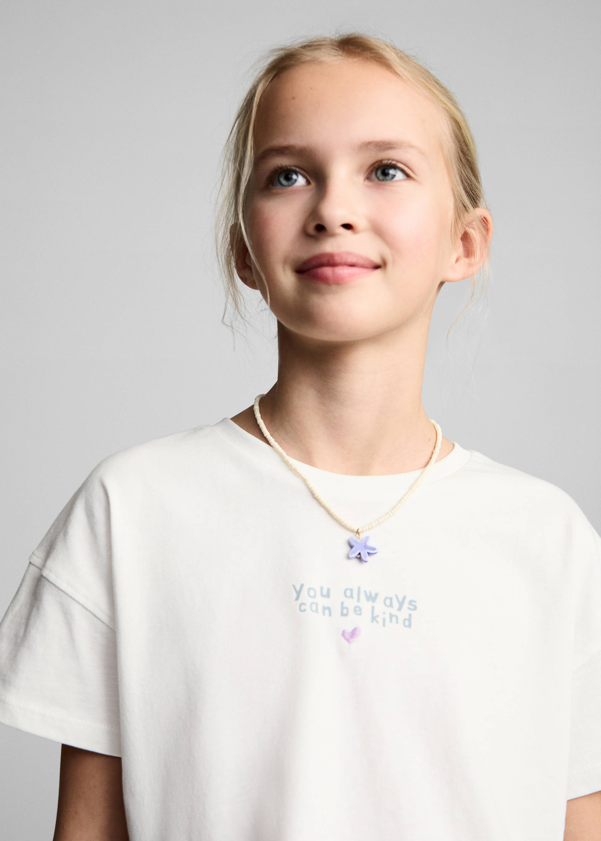 Message crop T-shirt - Medium plane