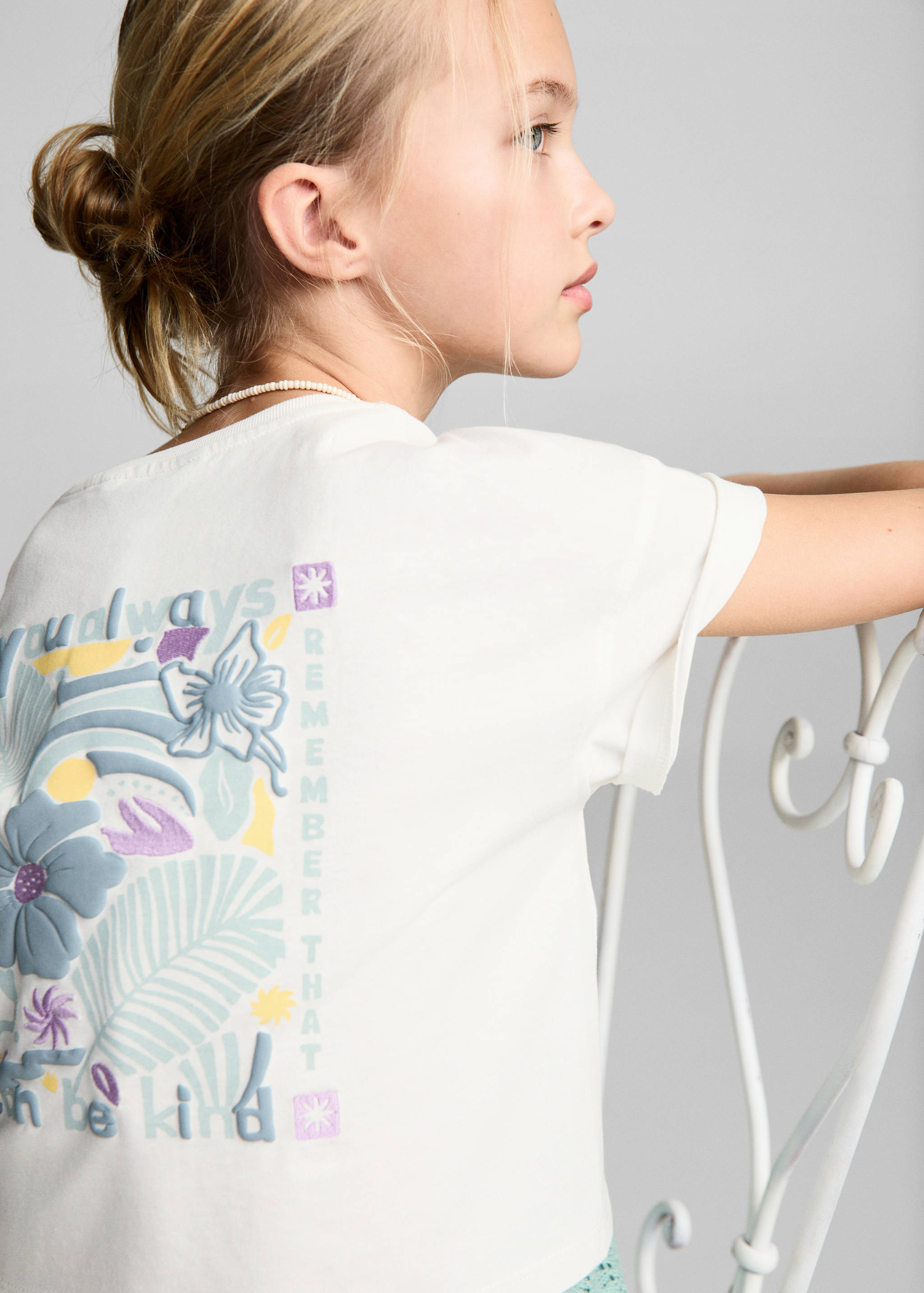 Message crop T-shirt - Details of the article 1