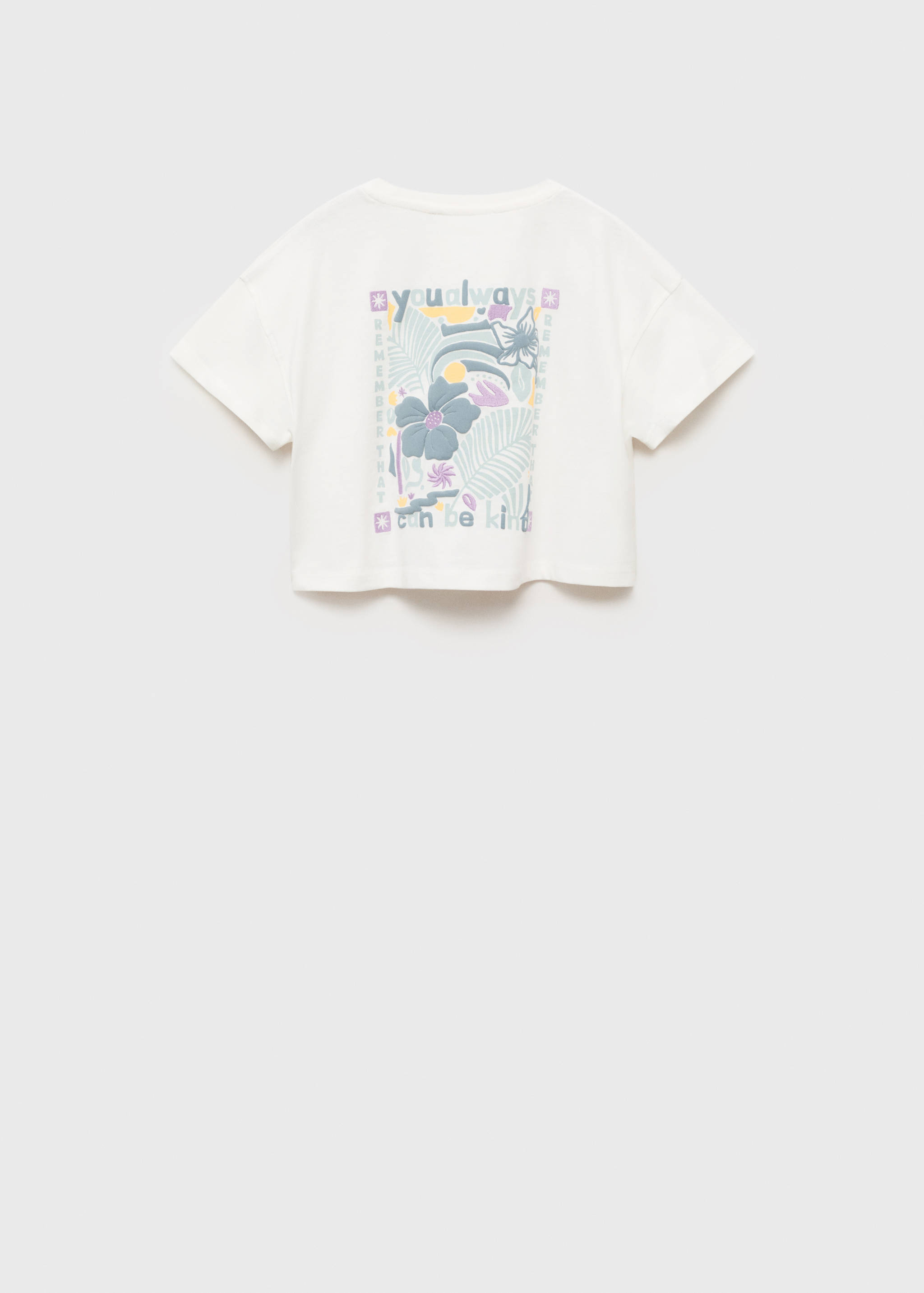 Message crop T-shirt - Reverse of the article