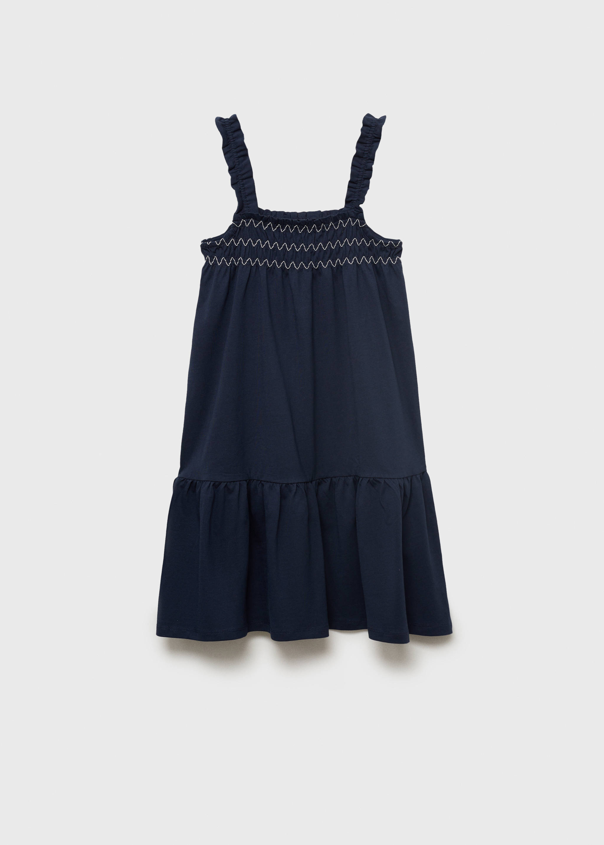 Embroidered flounce dress - Article without model