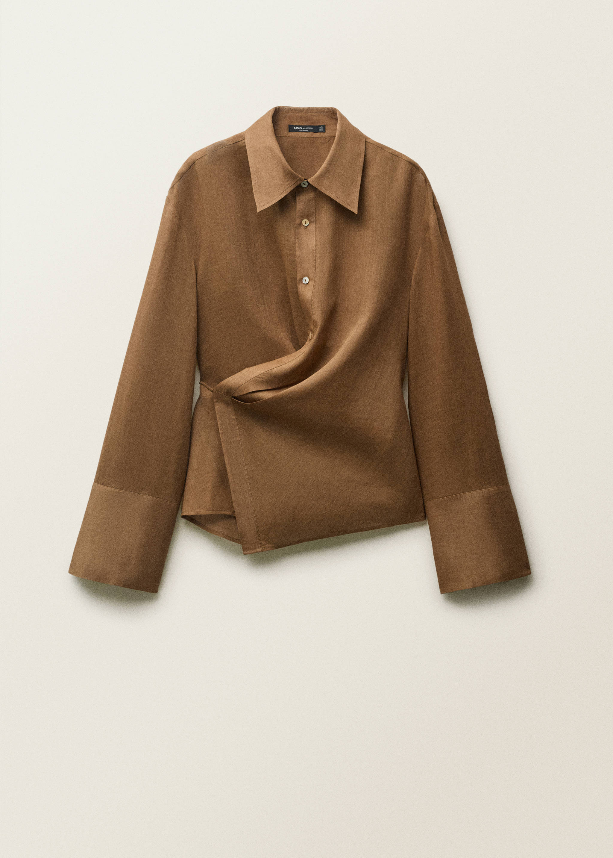 Camisa ramio cierre asimétrico - Artículo sin modelo