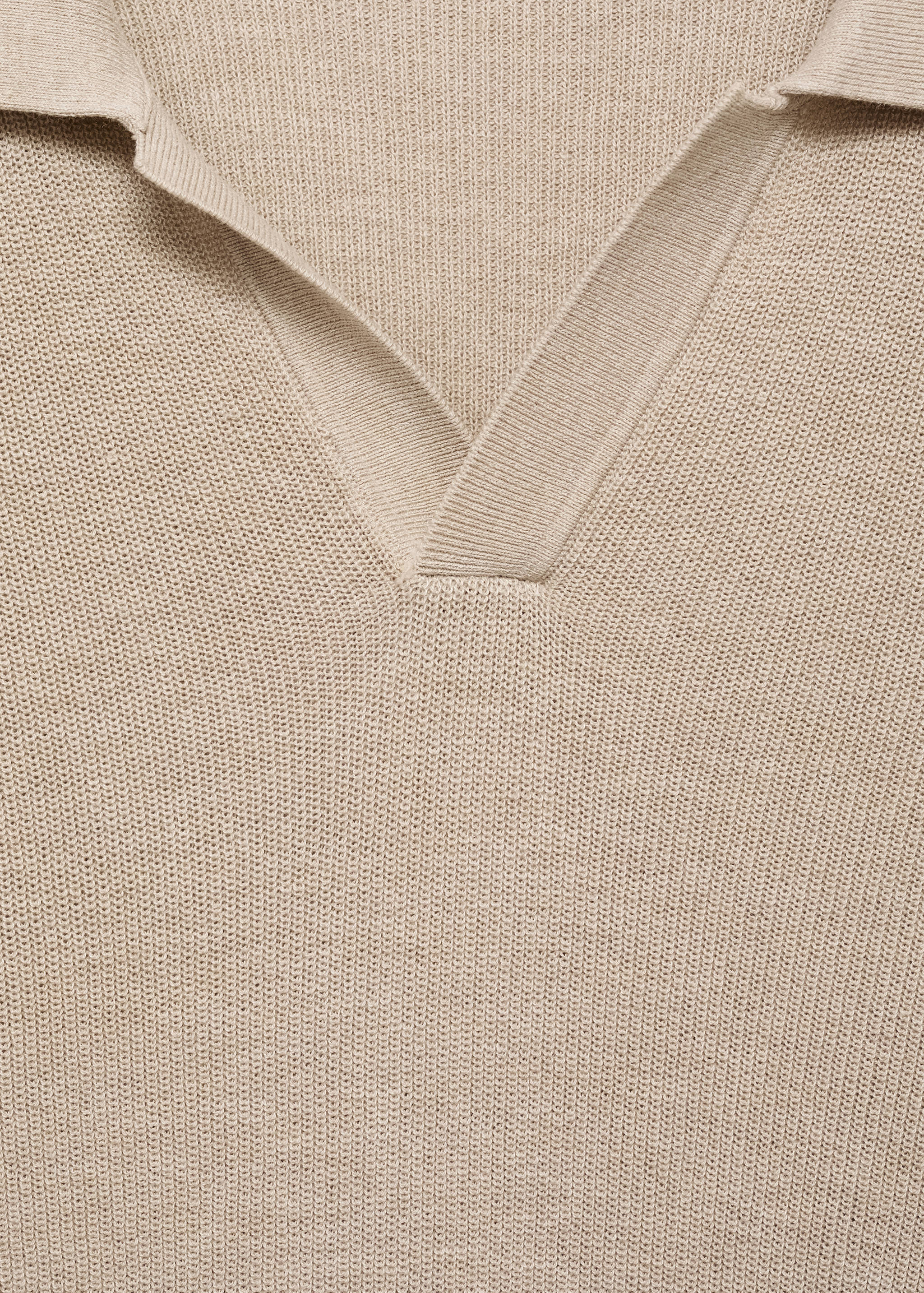 Structured knitted polo shirt - Details of the article 8