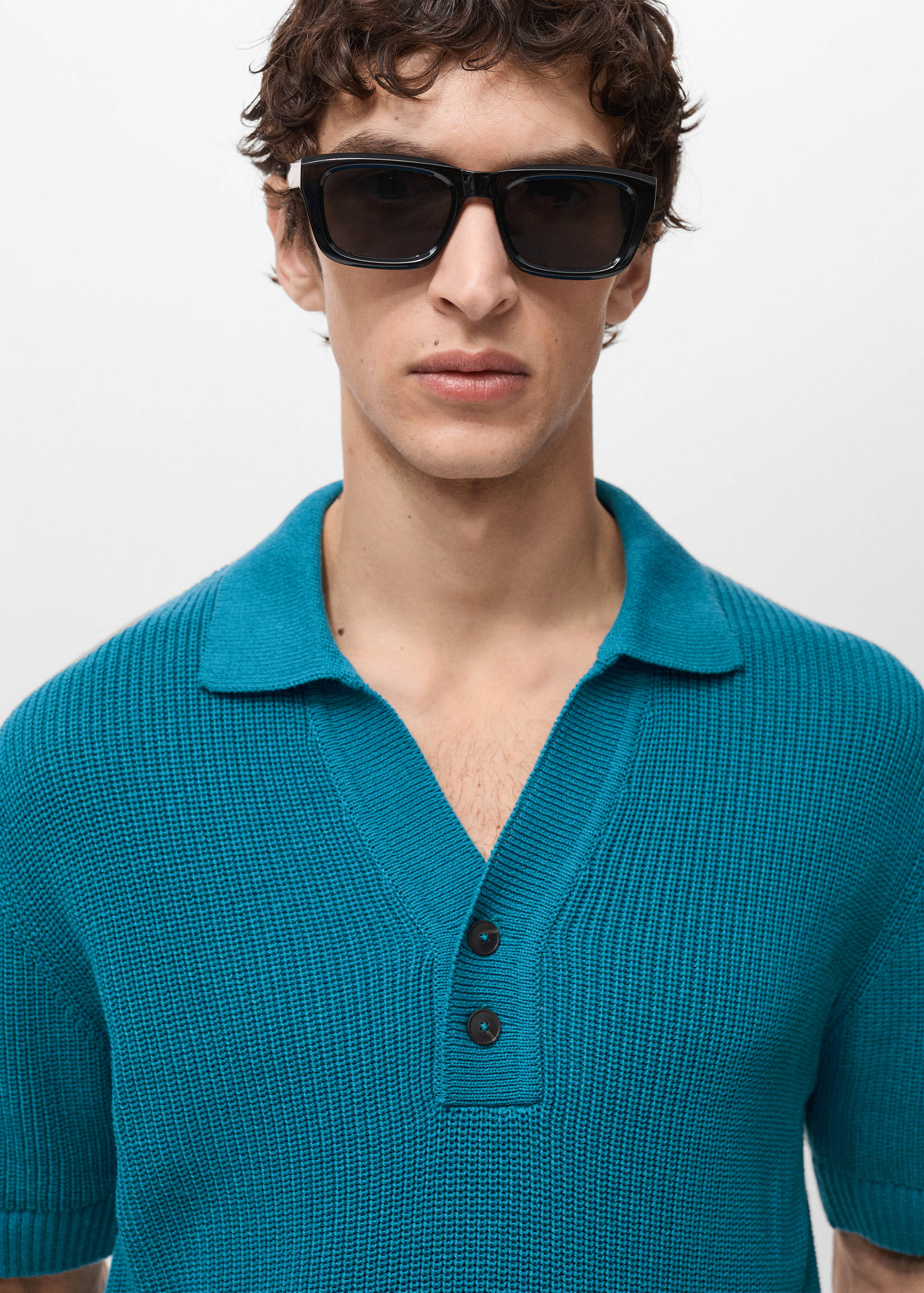 Polo en maille perlée - Détail de l'article 1