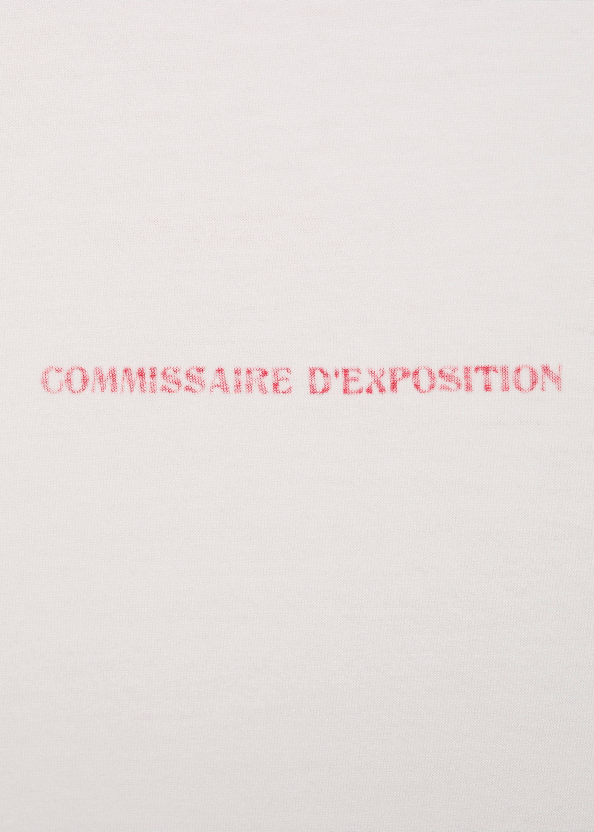 Message cotton T-shirt - Details of the article 8, White. Ref: 87047903-00.