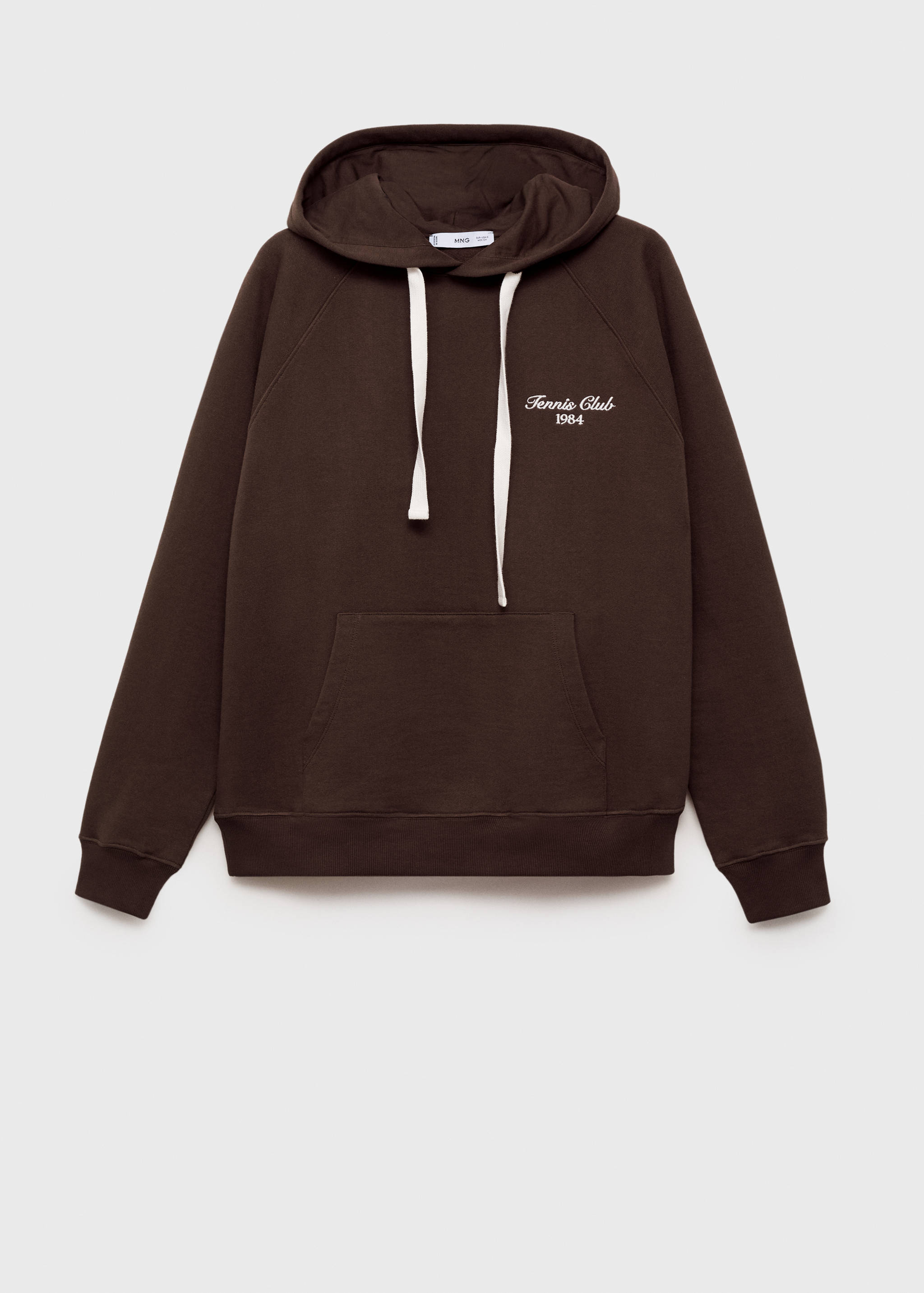 Hooded sweatshirt with printed message - Article without model