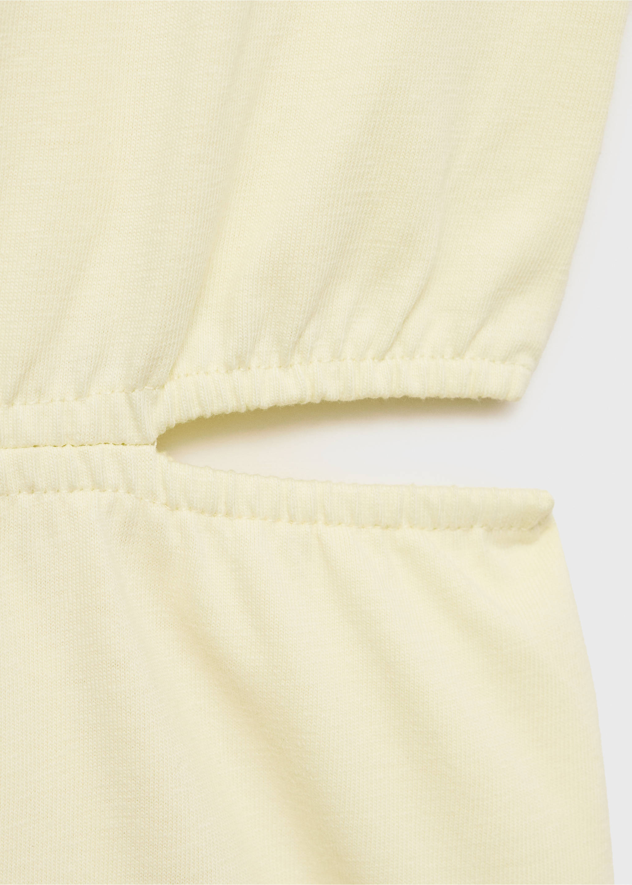 Jumpsuit mit seitlichen Schlitzen - Detail des Artikels 0, Pastellgelb. Ref: 87048267-00.