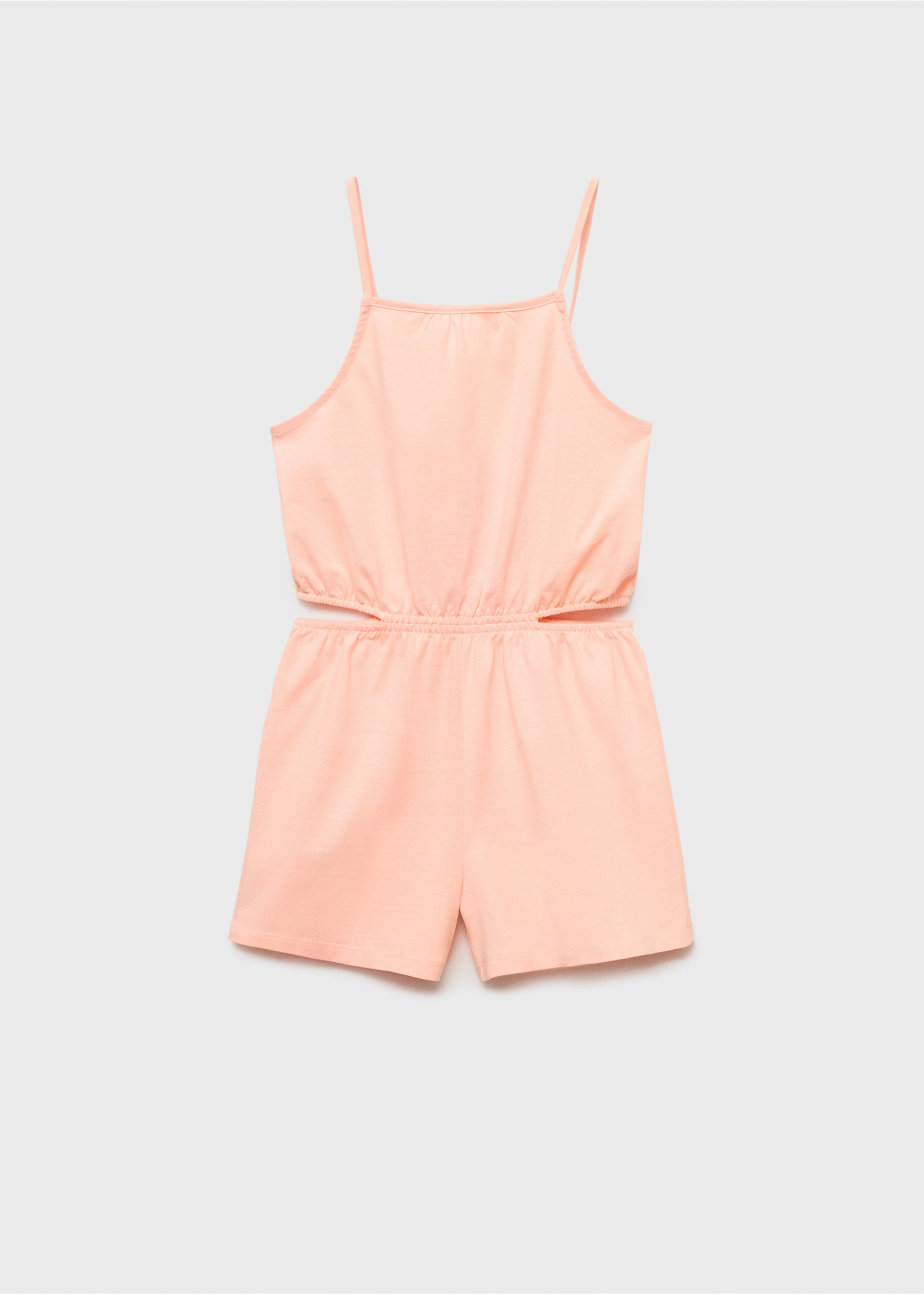 Jumpsuit with side slits - Article without model, Neon Orange. Ref: 87048267-00.