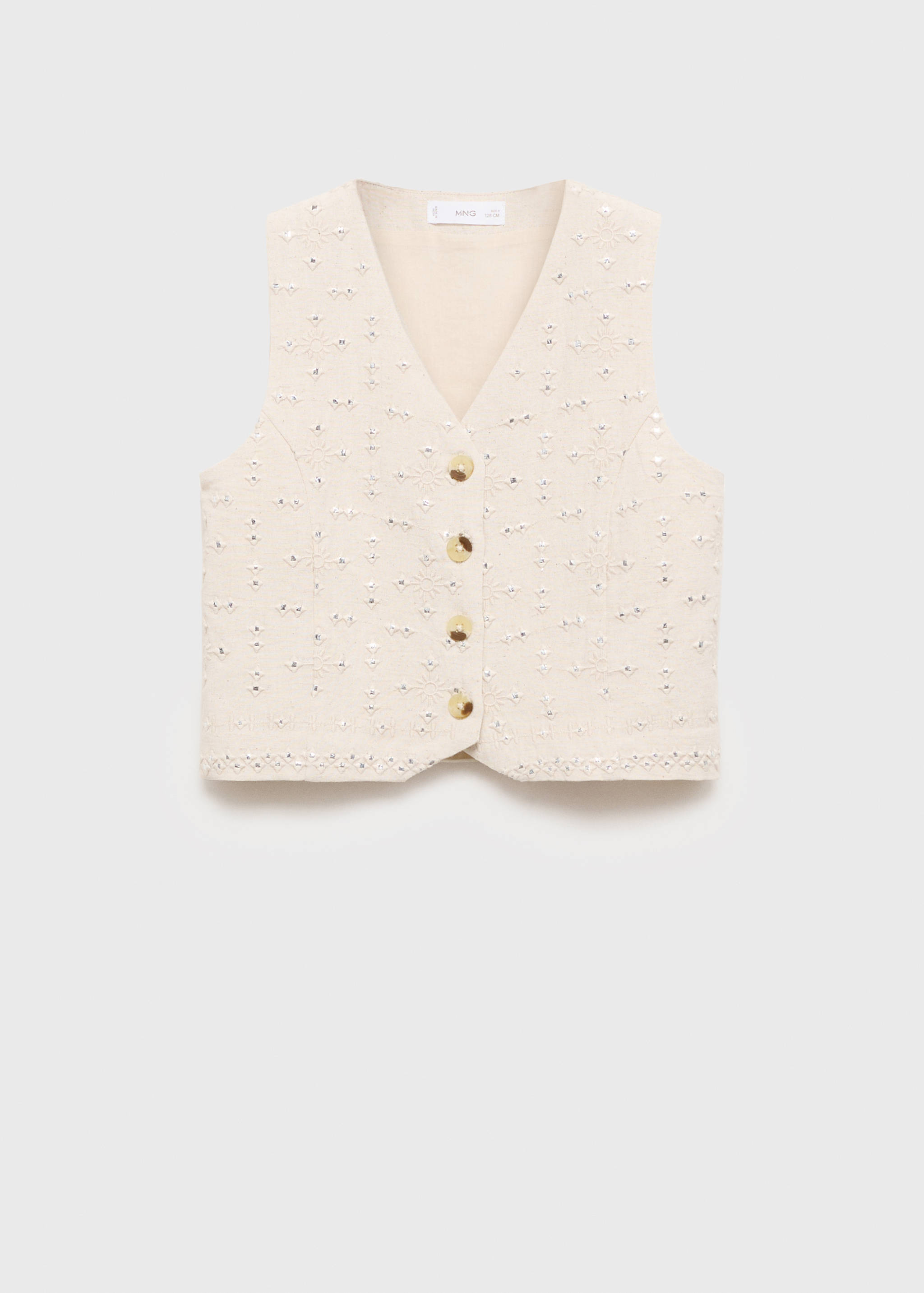 Mirrors embroidered waistcoat - Article without model