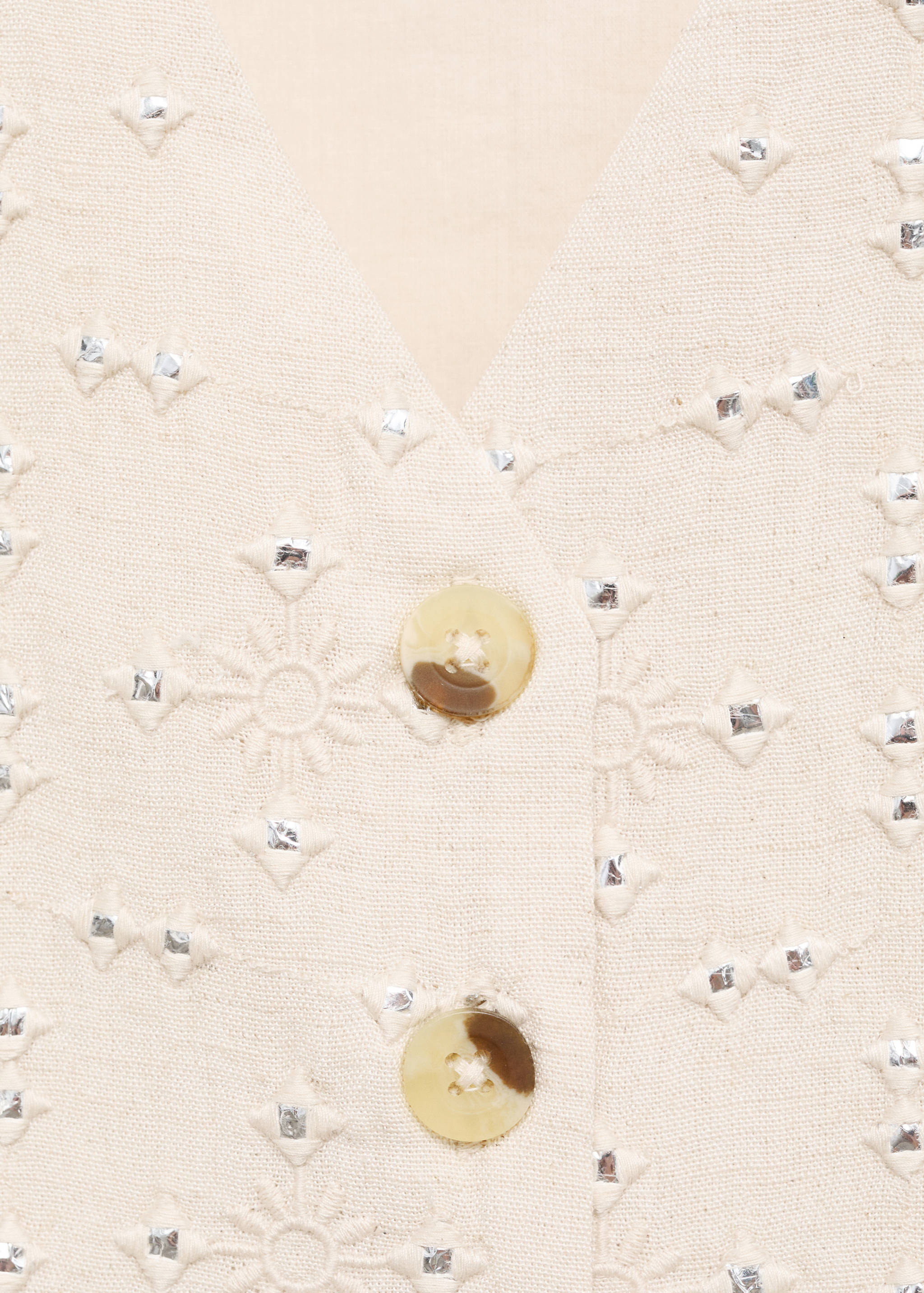 Mirrors embroidered waistcoat - Details of the article 8