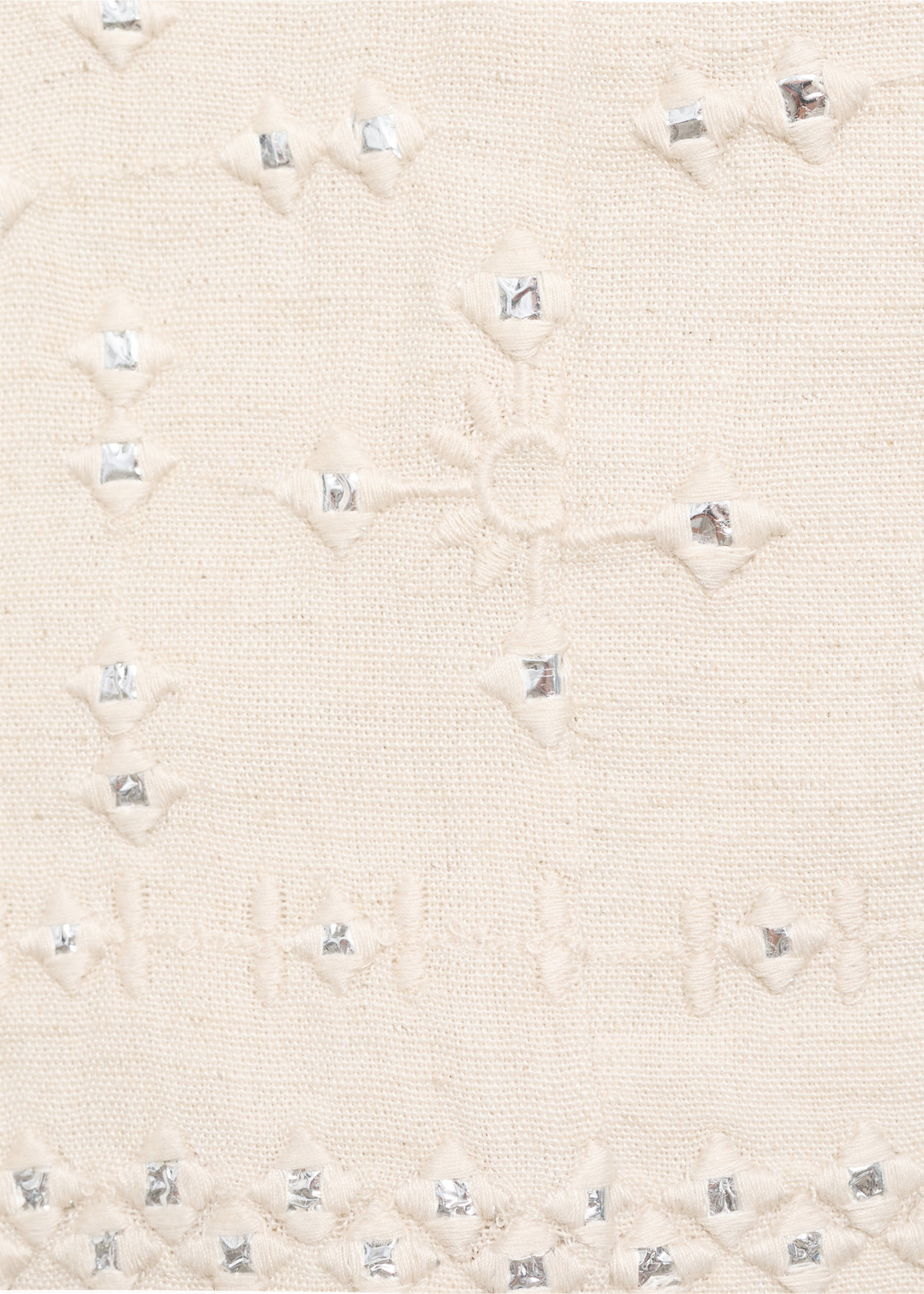 Mirrors embroidered waistcoat - Details of the article 0, Light/Pastel Grey. Ref: 87048269-00.