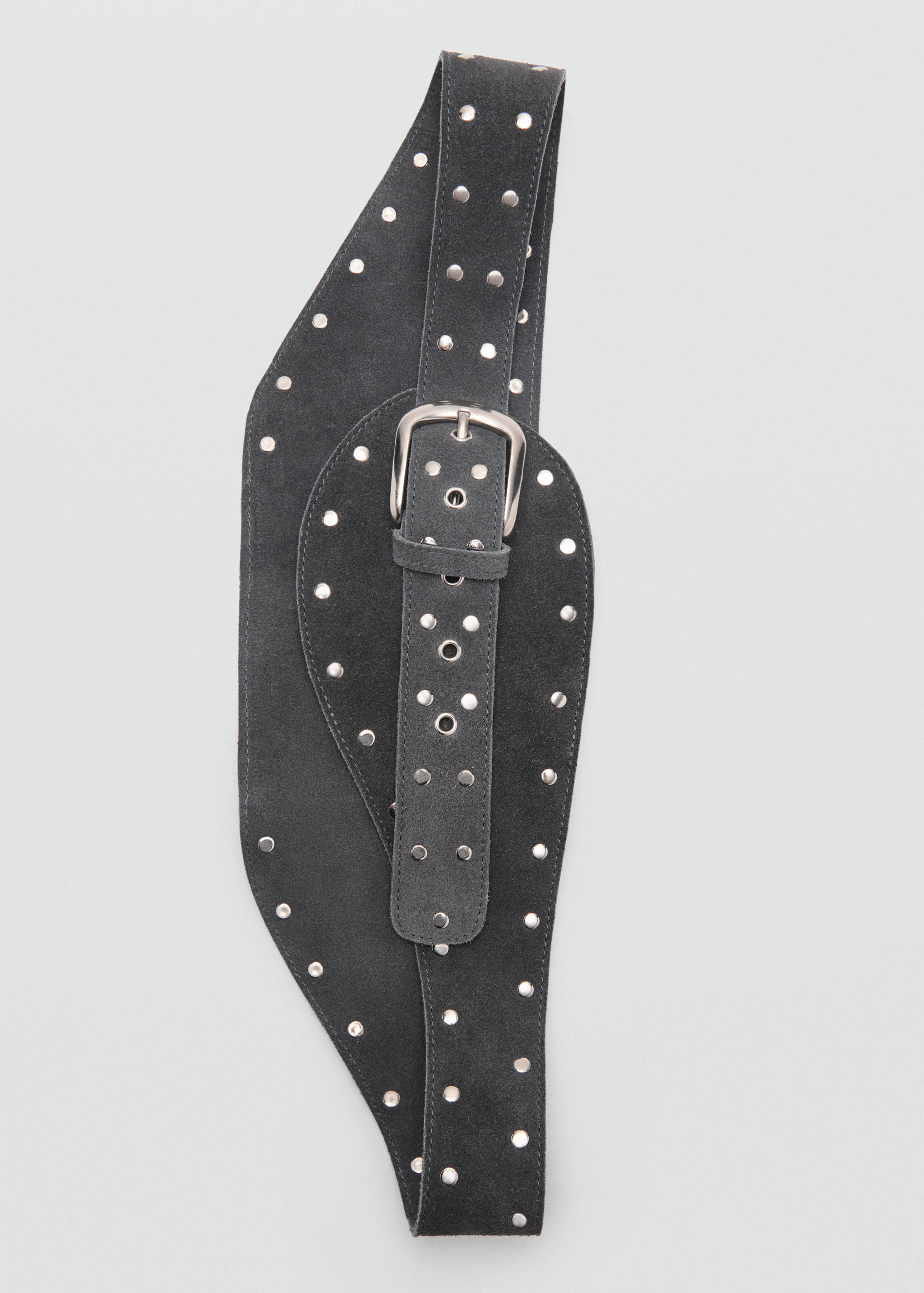 Wide studded leather belt - Details of the article 2