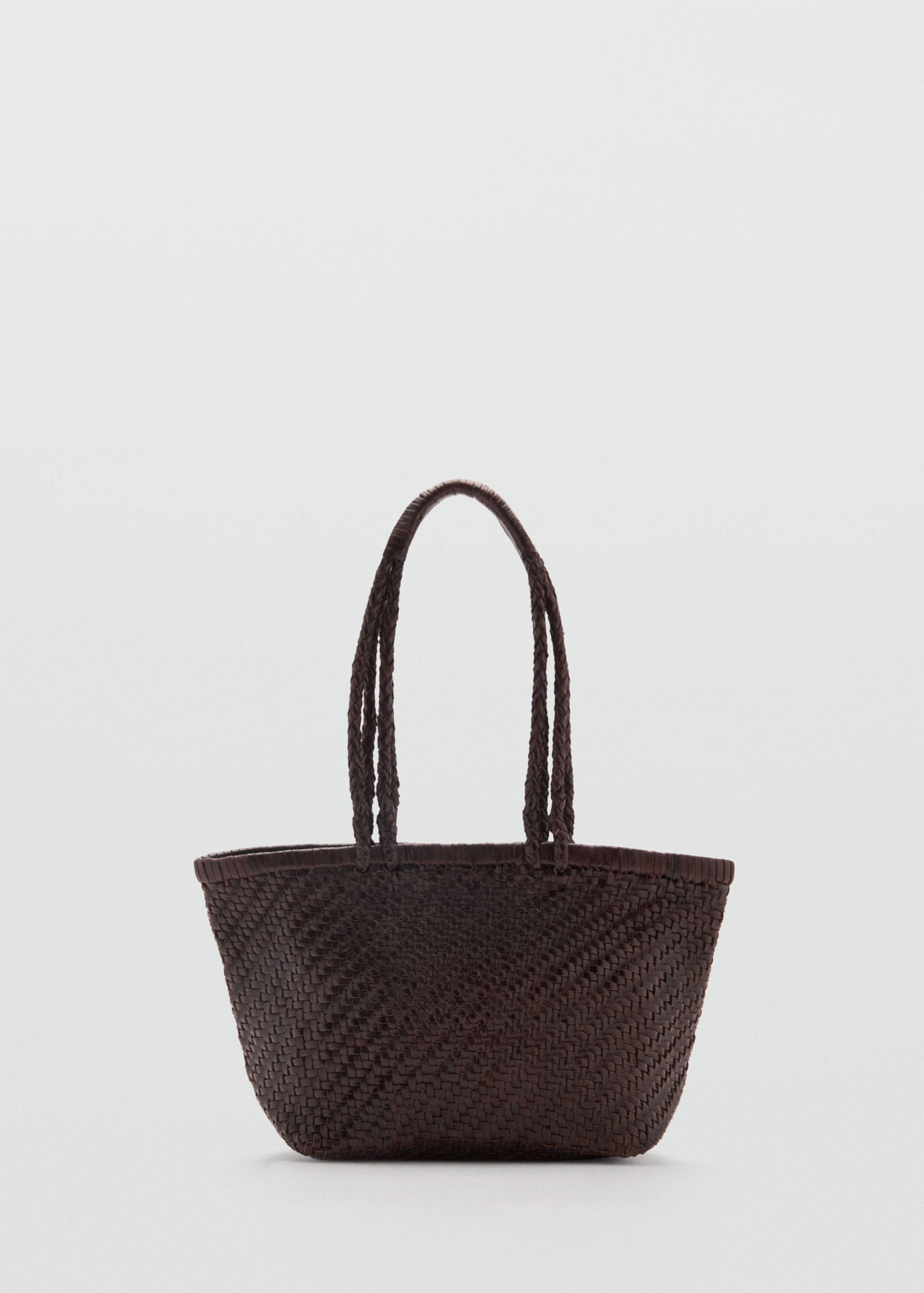 Medium braided leather bag - Article without model