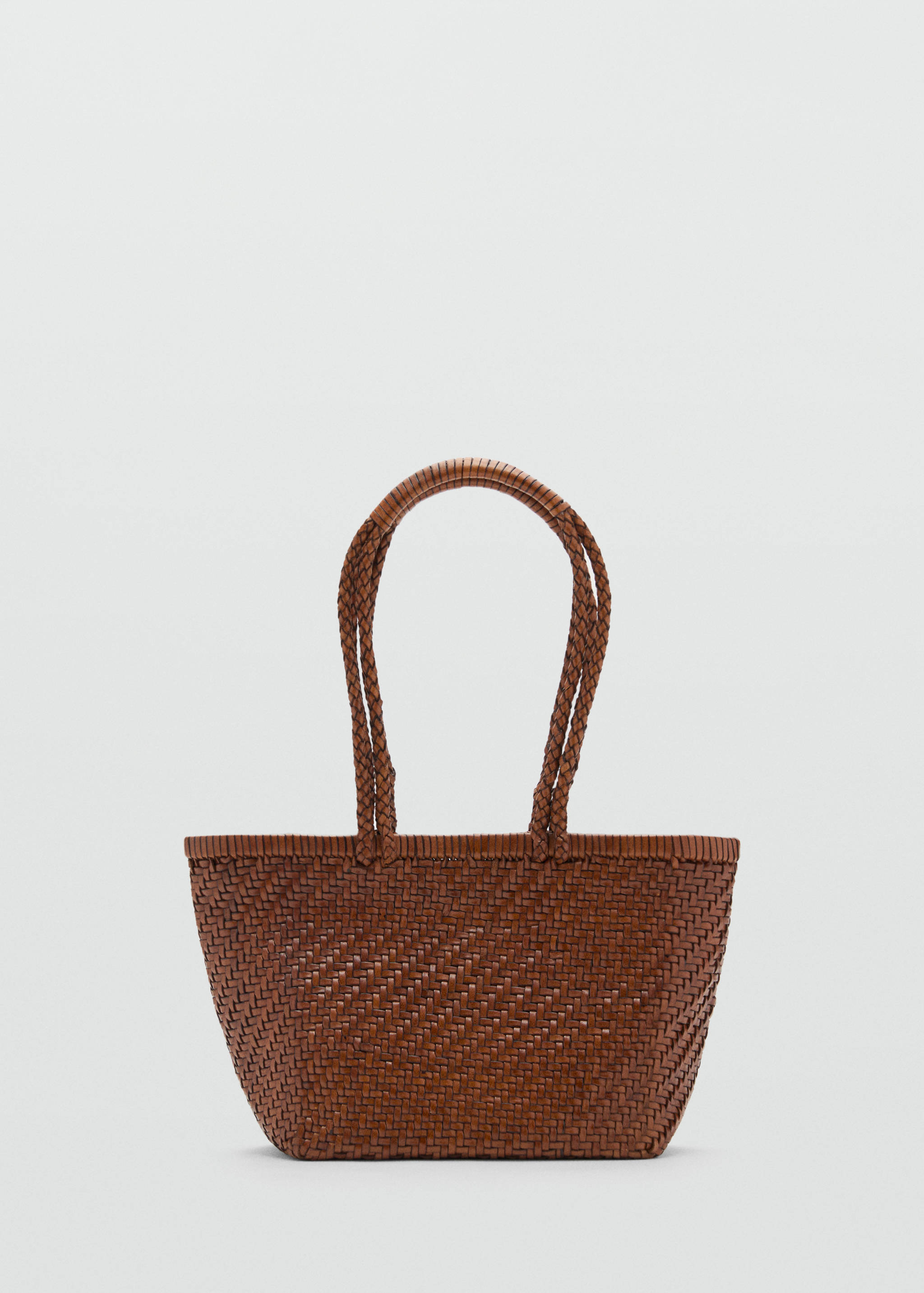 Medium braided leather bag - Article without model