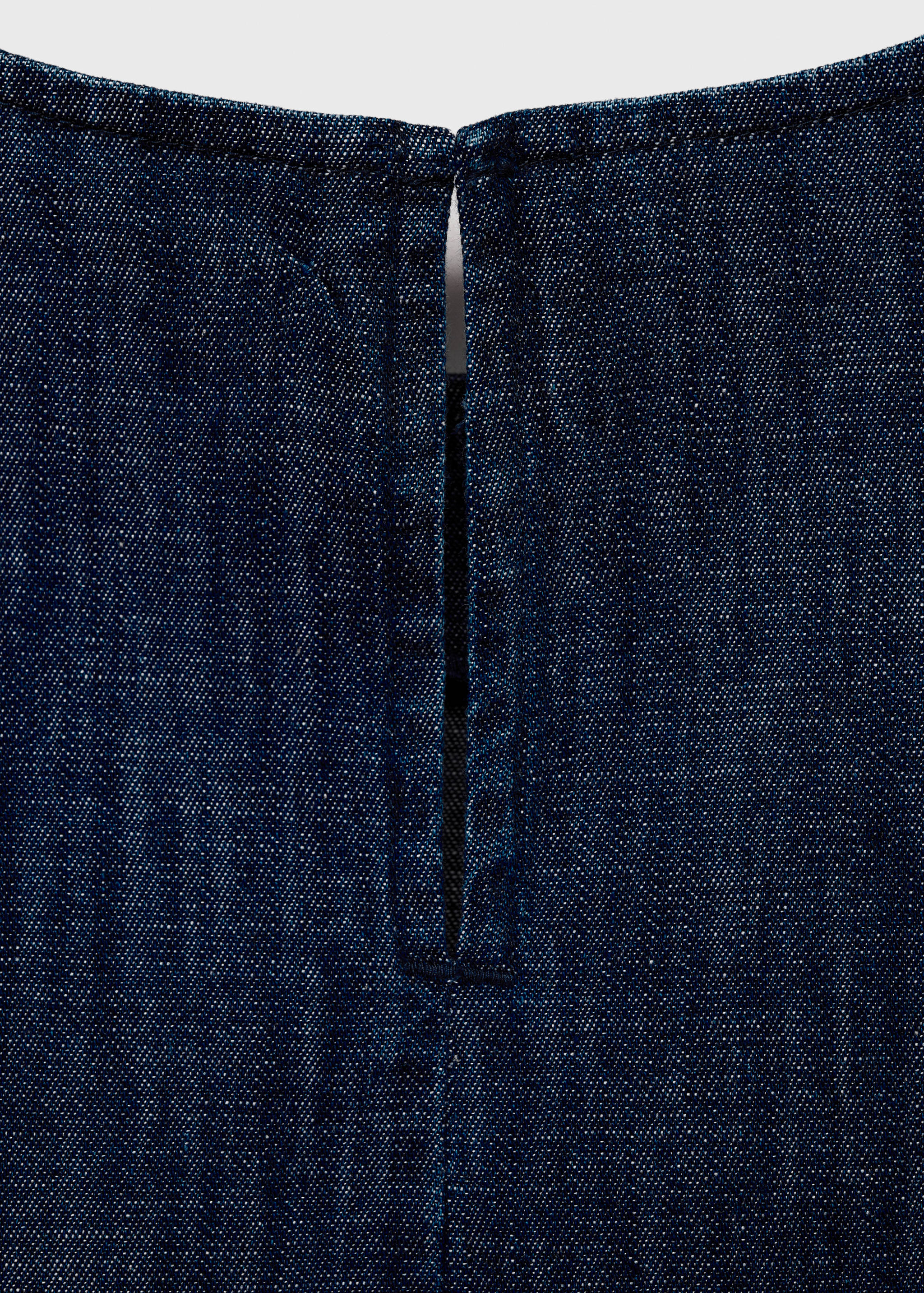 Rinse-wash denim crop top - Details of the article 8