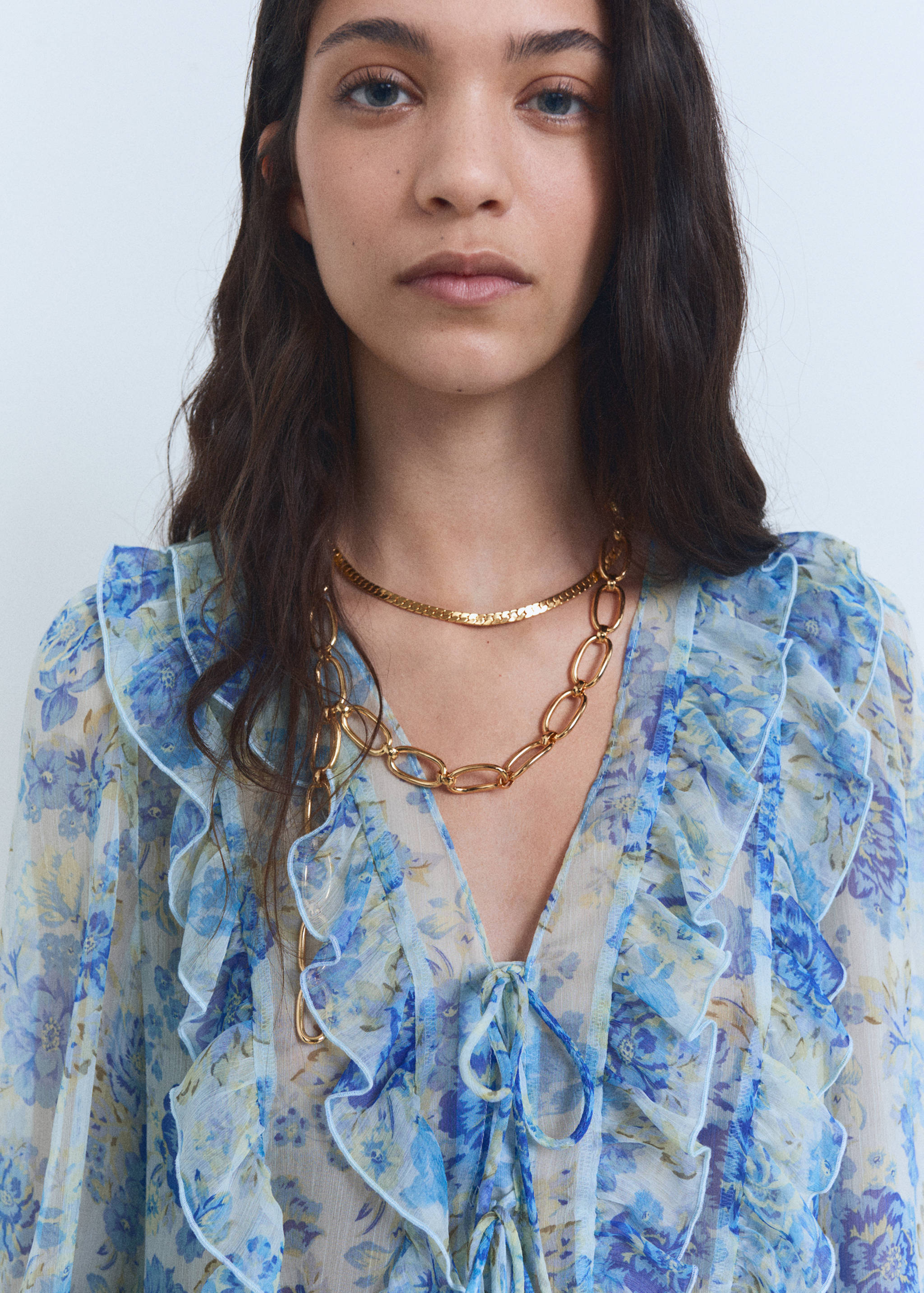 Blusa floral volantes - Detalle del artículo 1