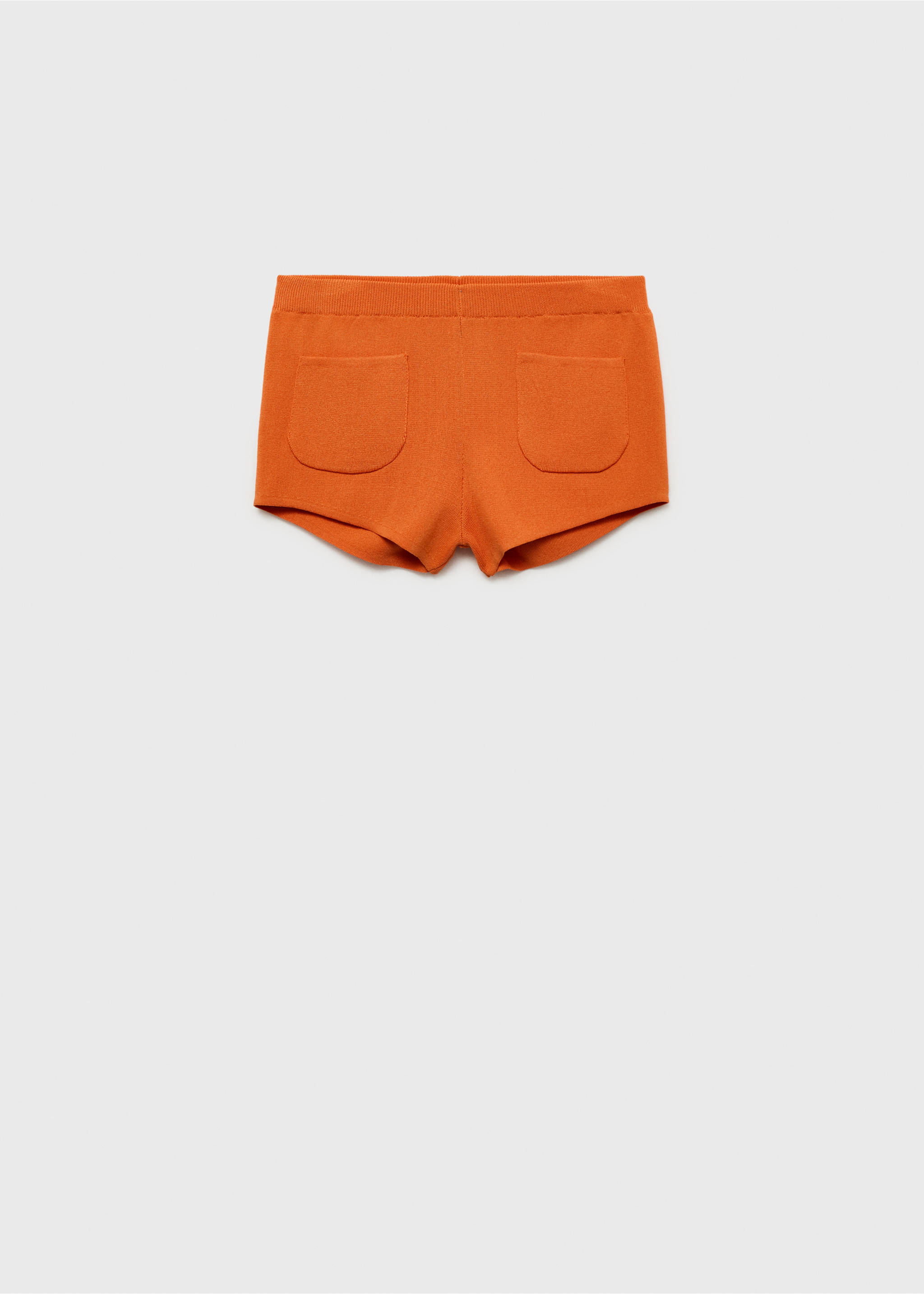 Knitted shorts with pockets - Article without model, Orange. Ref: 87048650-00.