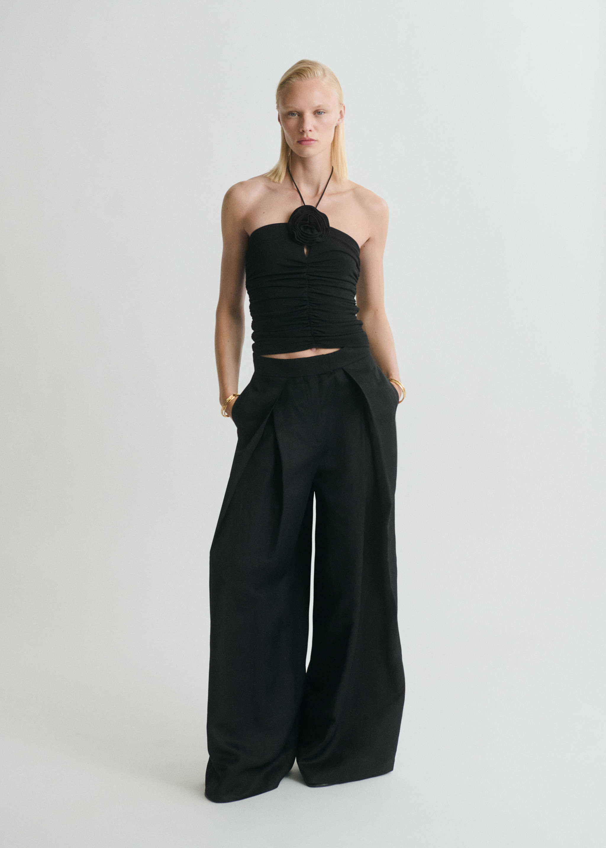 Floral halter top - General plane