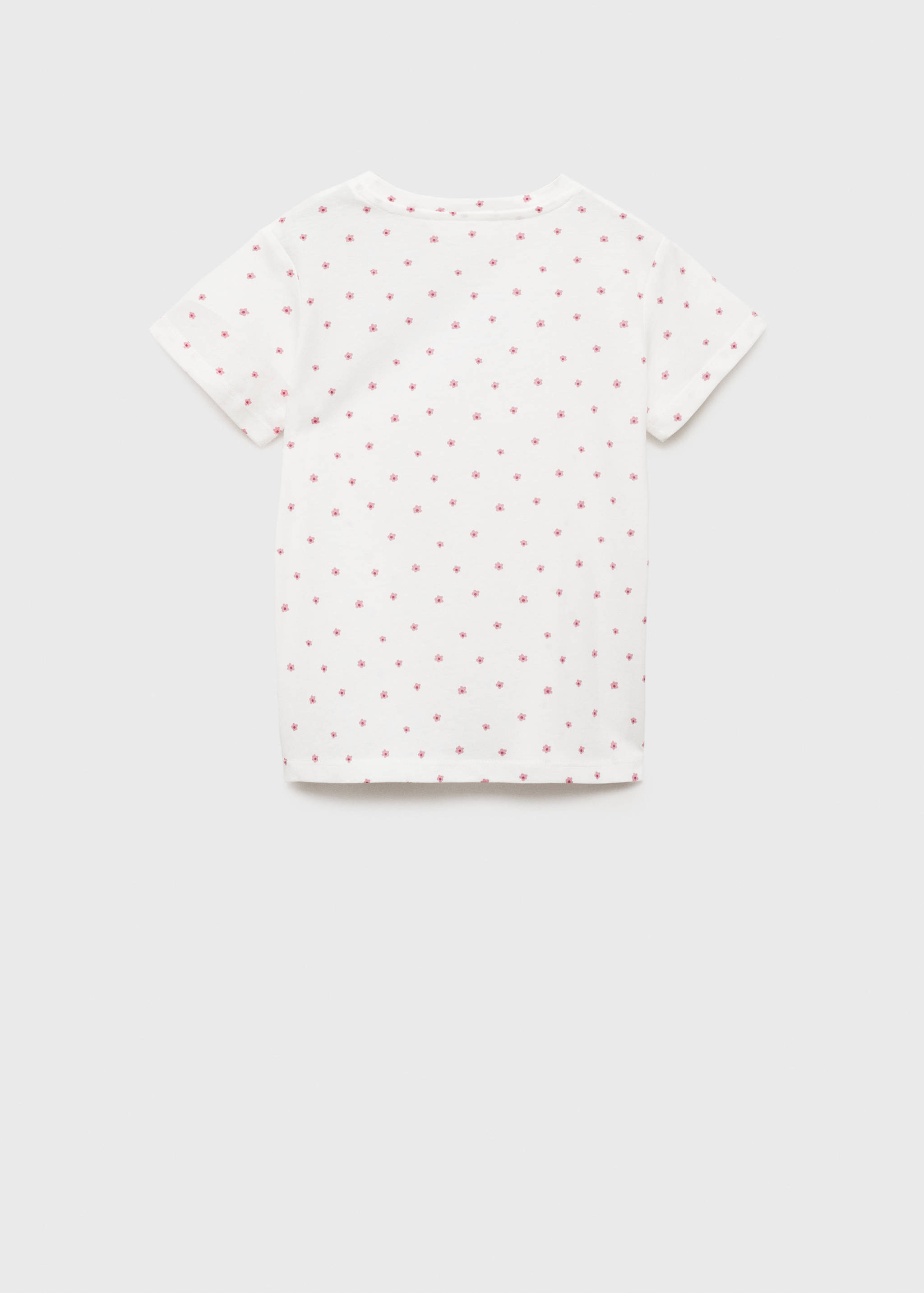 Embroidered detail print t-shirt - Reverse of the article