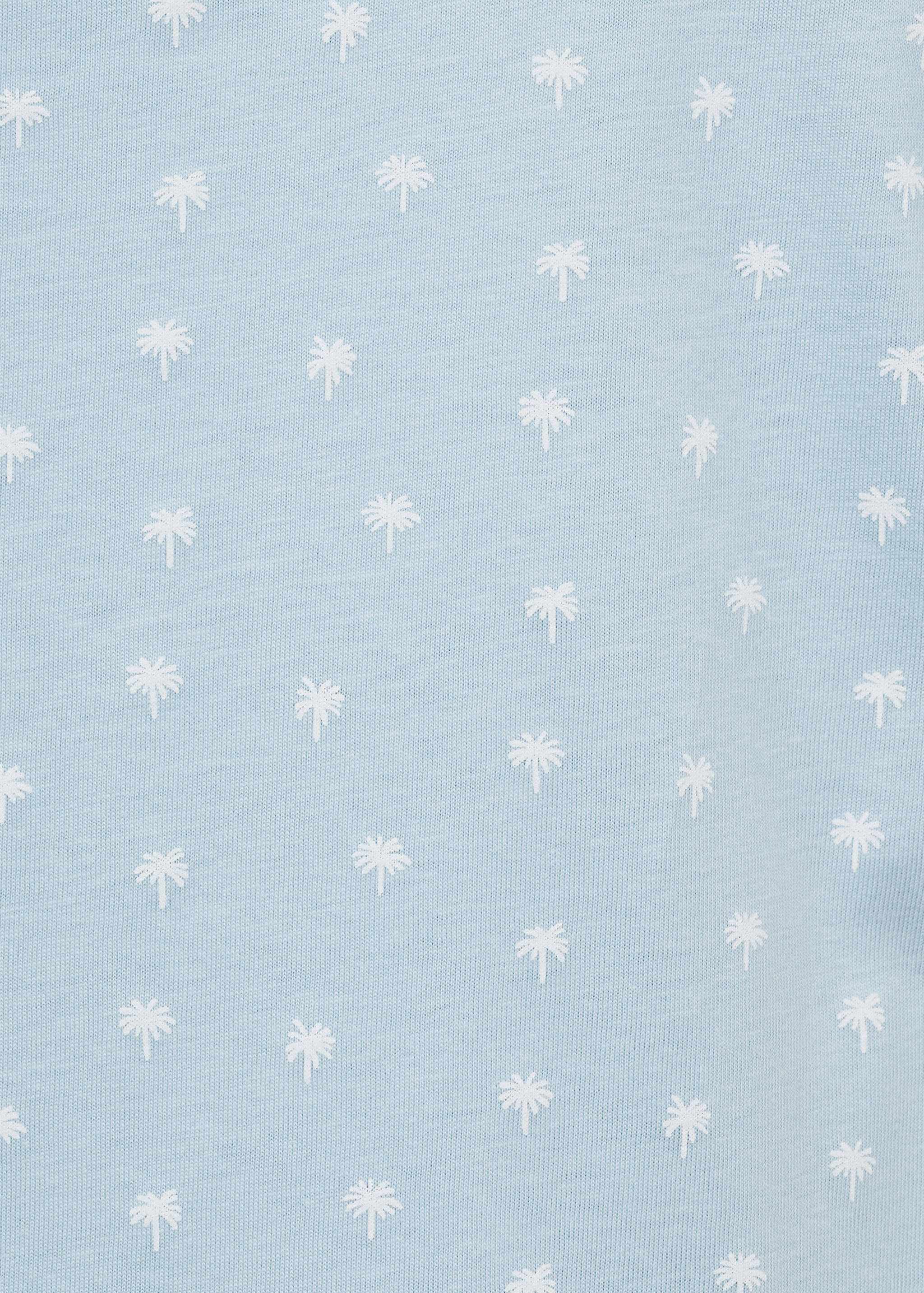 Embroidered detail print t-shirt - Details of the article 0