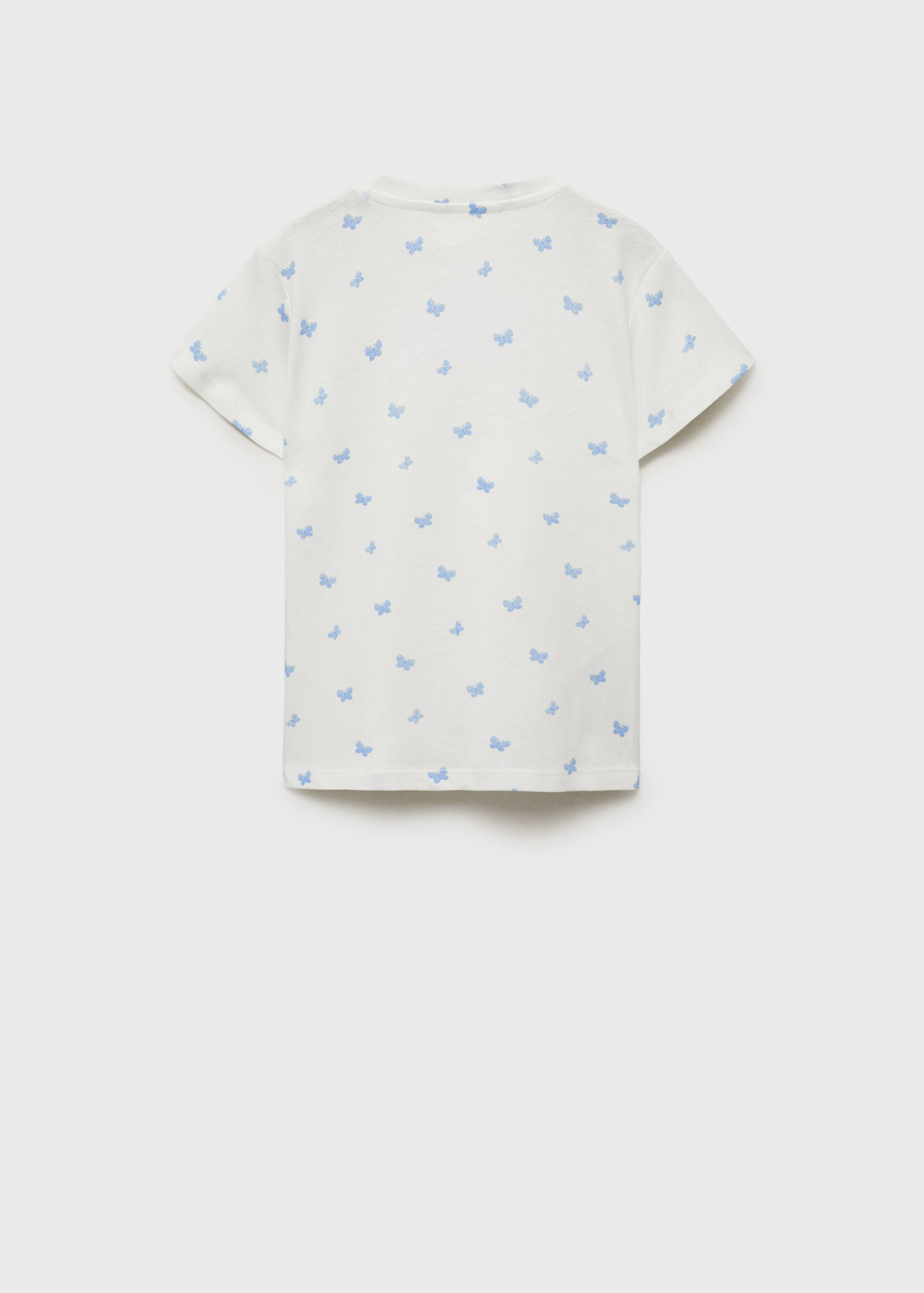 Embroidered detail print t-shirt - Reverse of the article