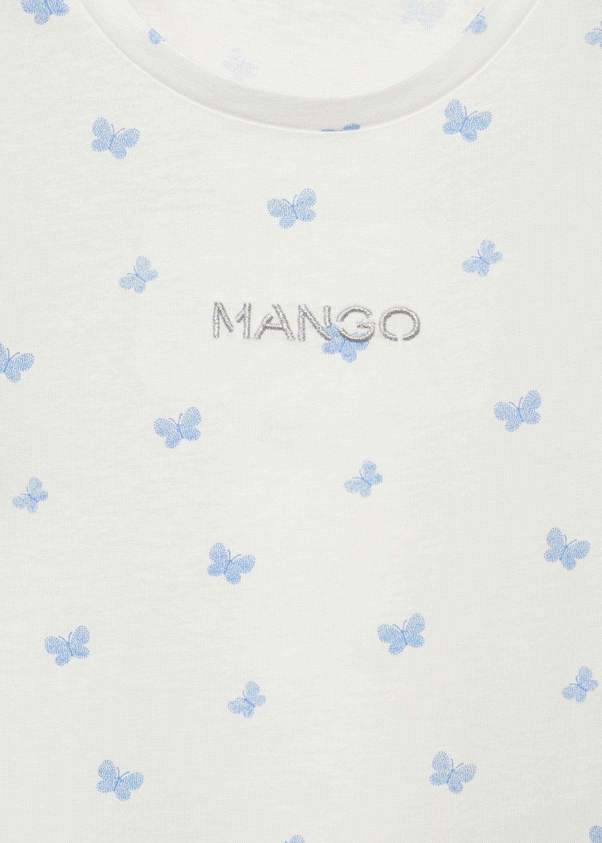 Embroidered detail print t-shirt - Details of the article 8