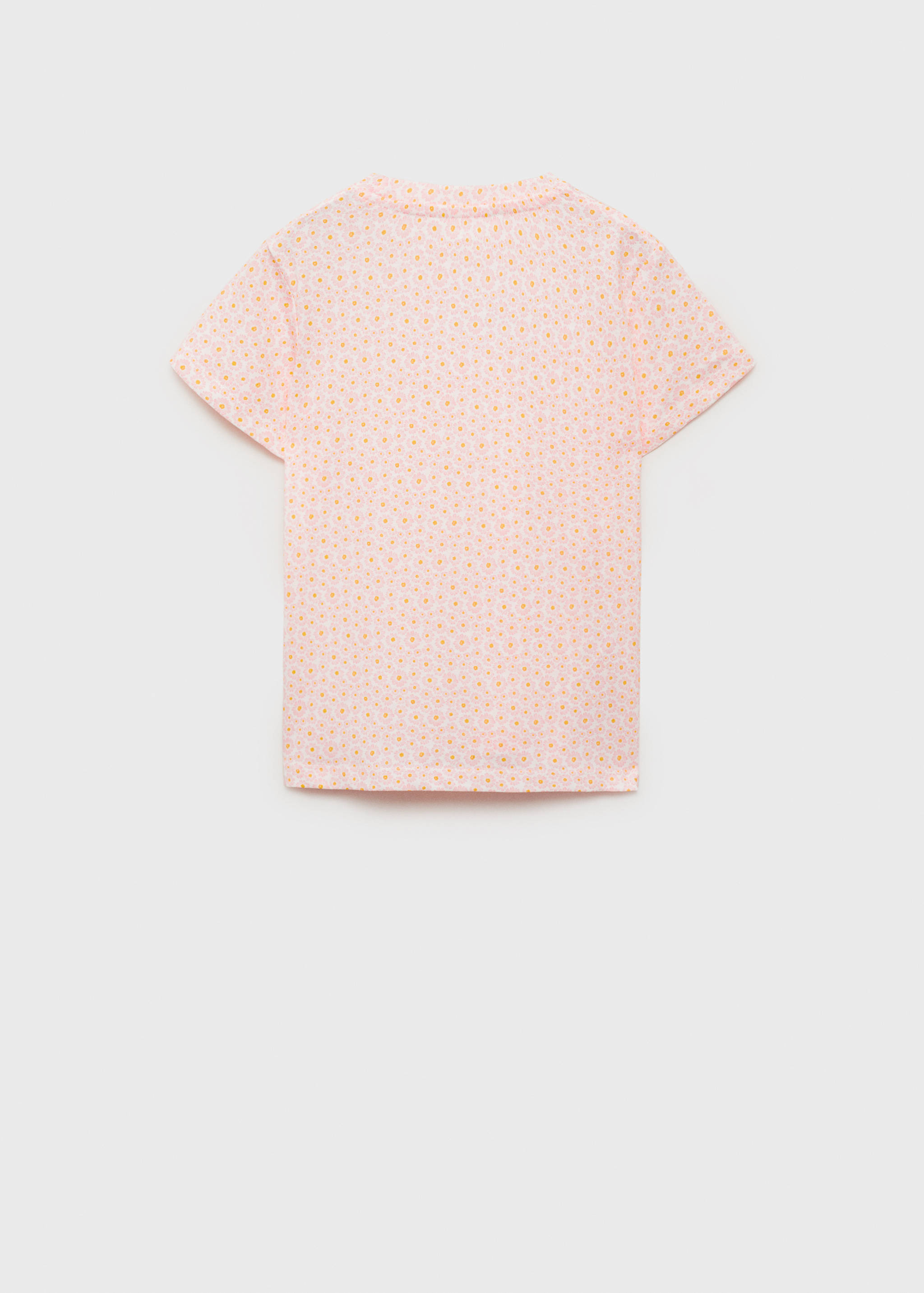 Embroidered detail print t-shirt - Reverse of the article