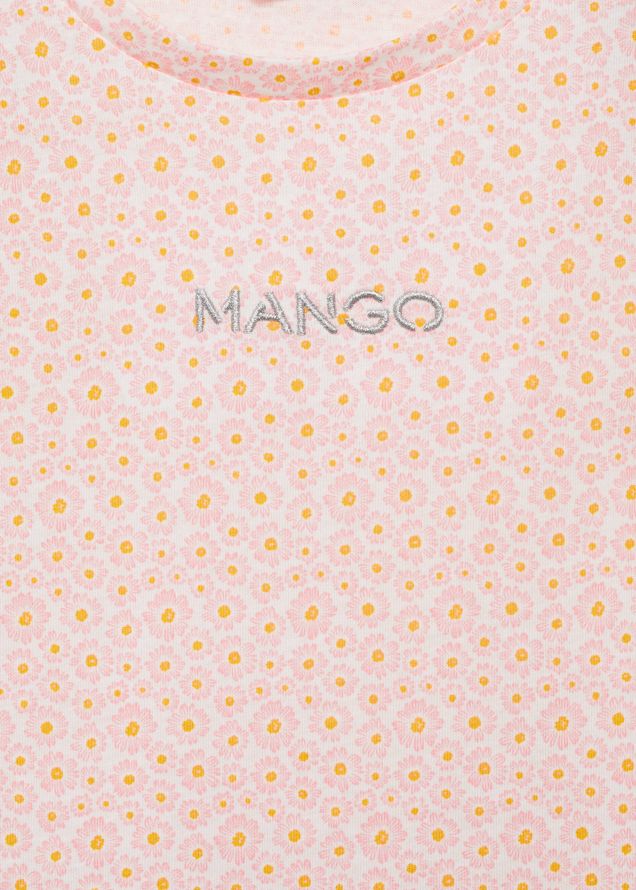 Embroidered detail print t-shirt - Details of the article 8