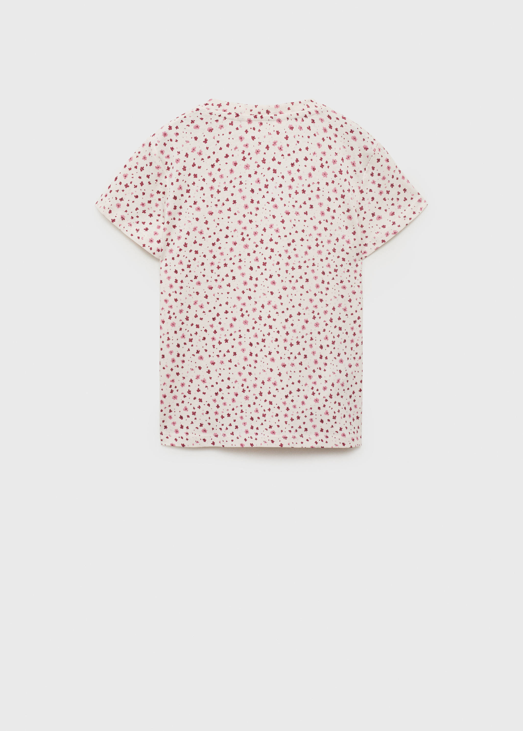 Embroidered detail print t-shirt - Reverse of the article