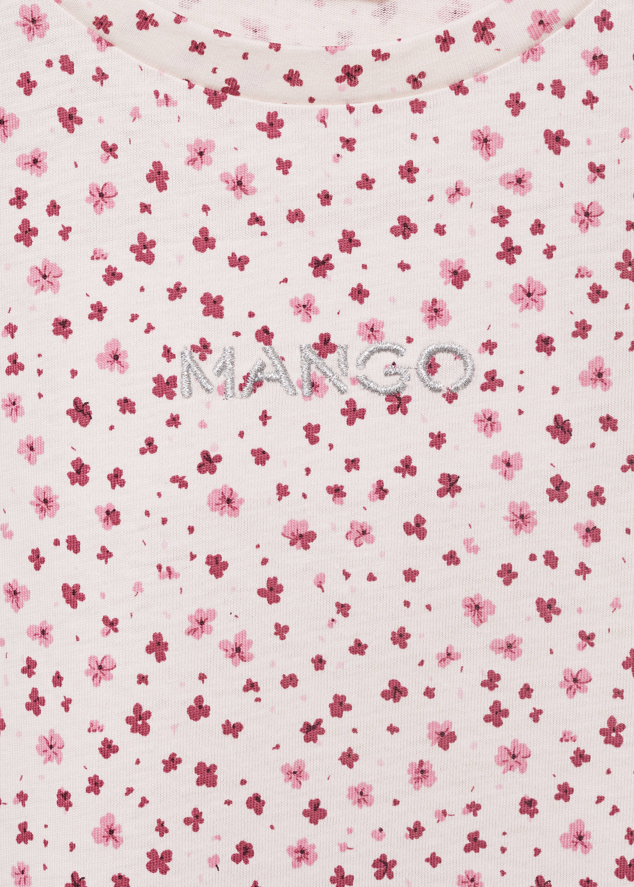 Embroidered detail print t-shirt - Details of the article 8