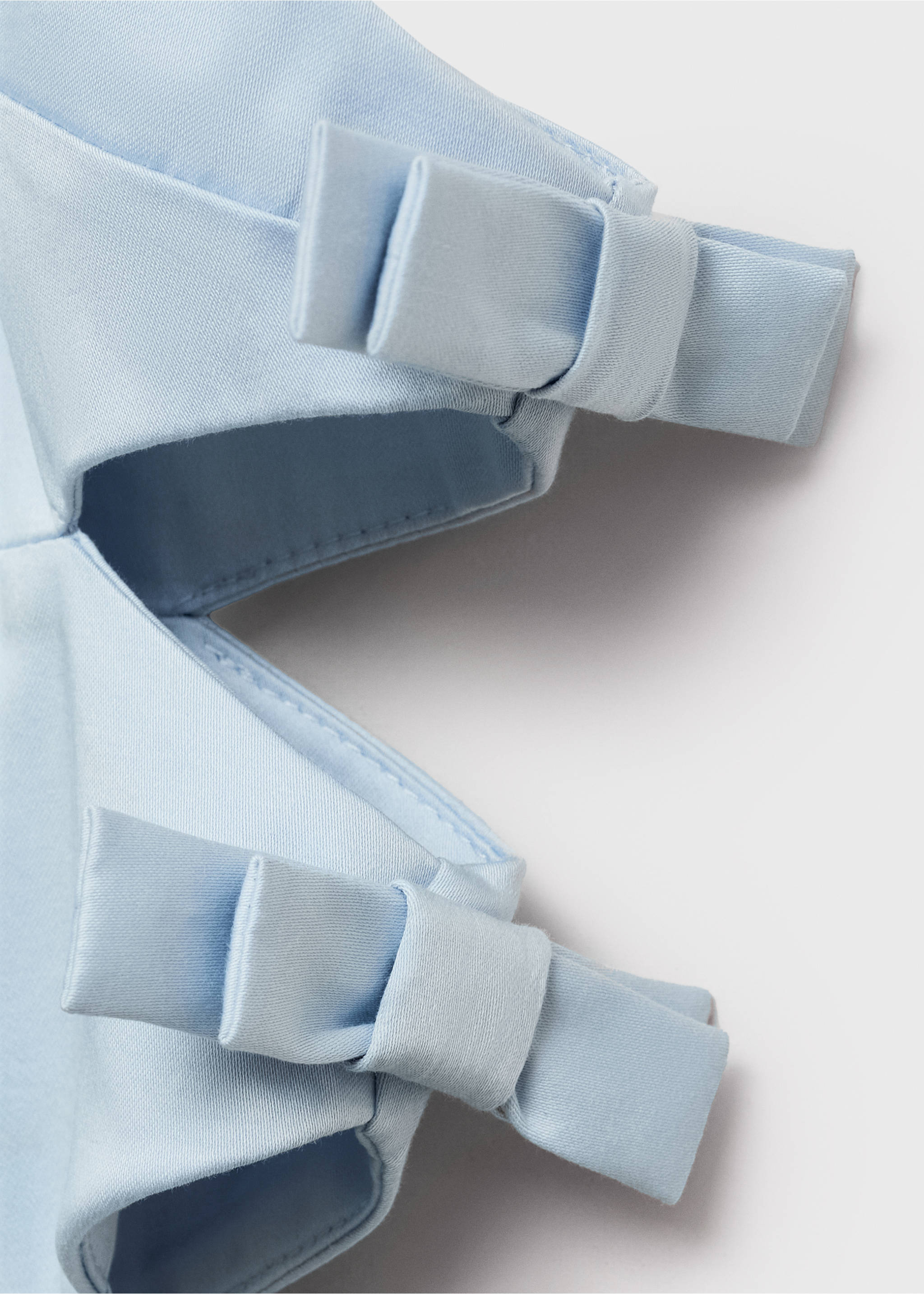 Vestido corto cut out lazos - Detalle del artículo 8, Azul celeste. Ref: 87049067-00.