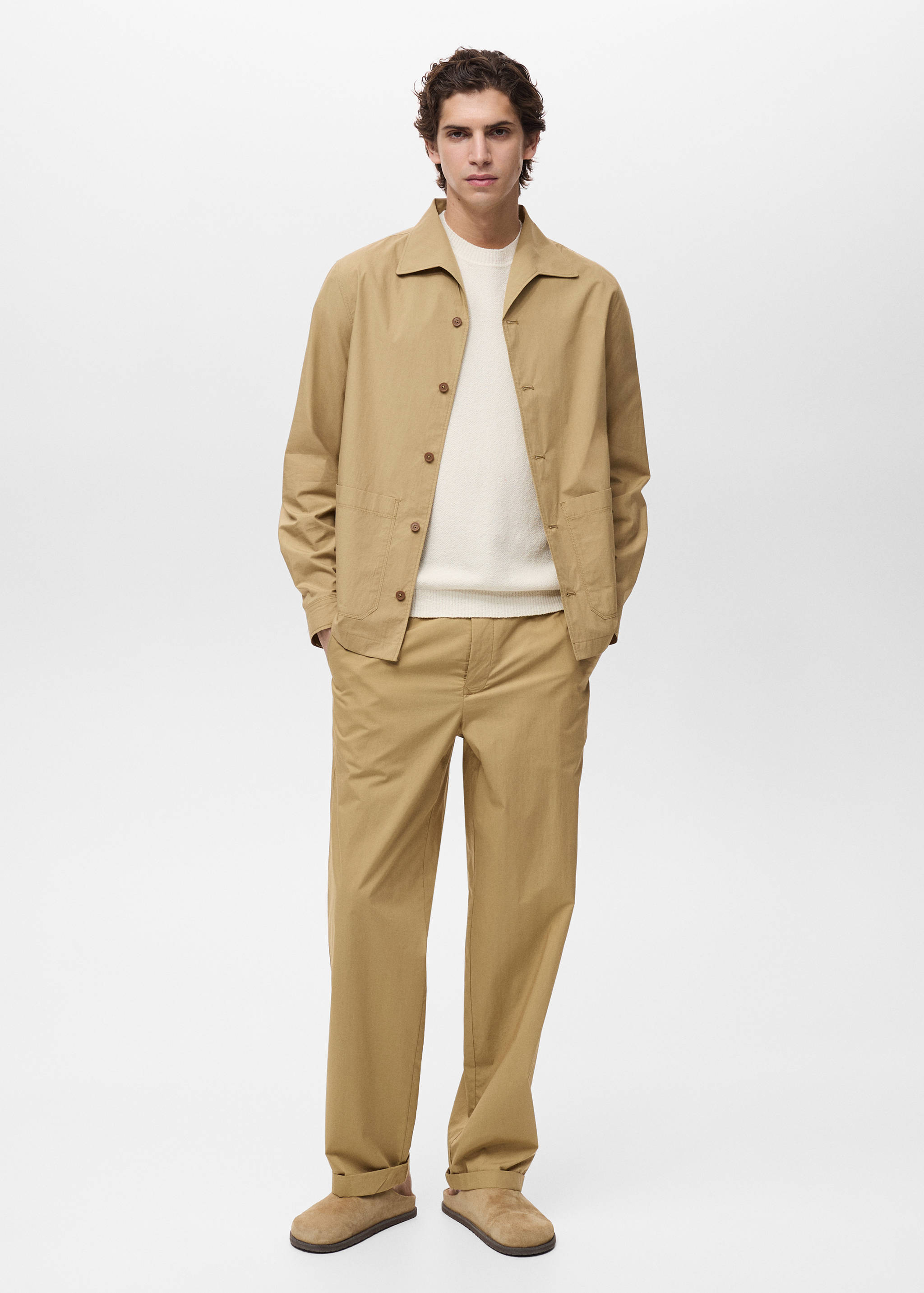 Surchemise coton poche - Plan général