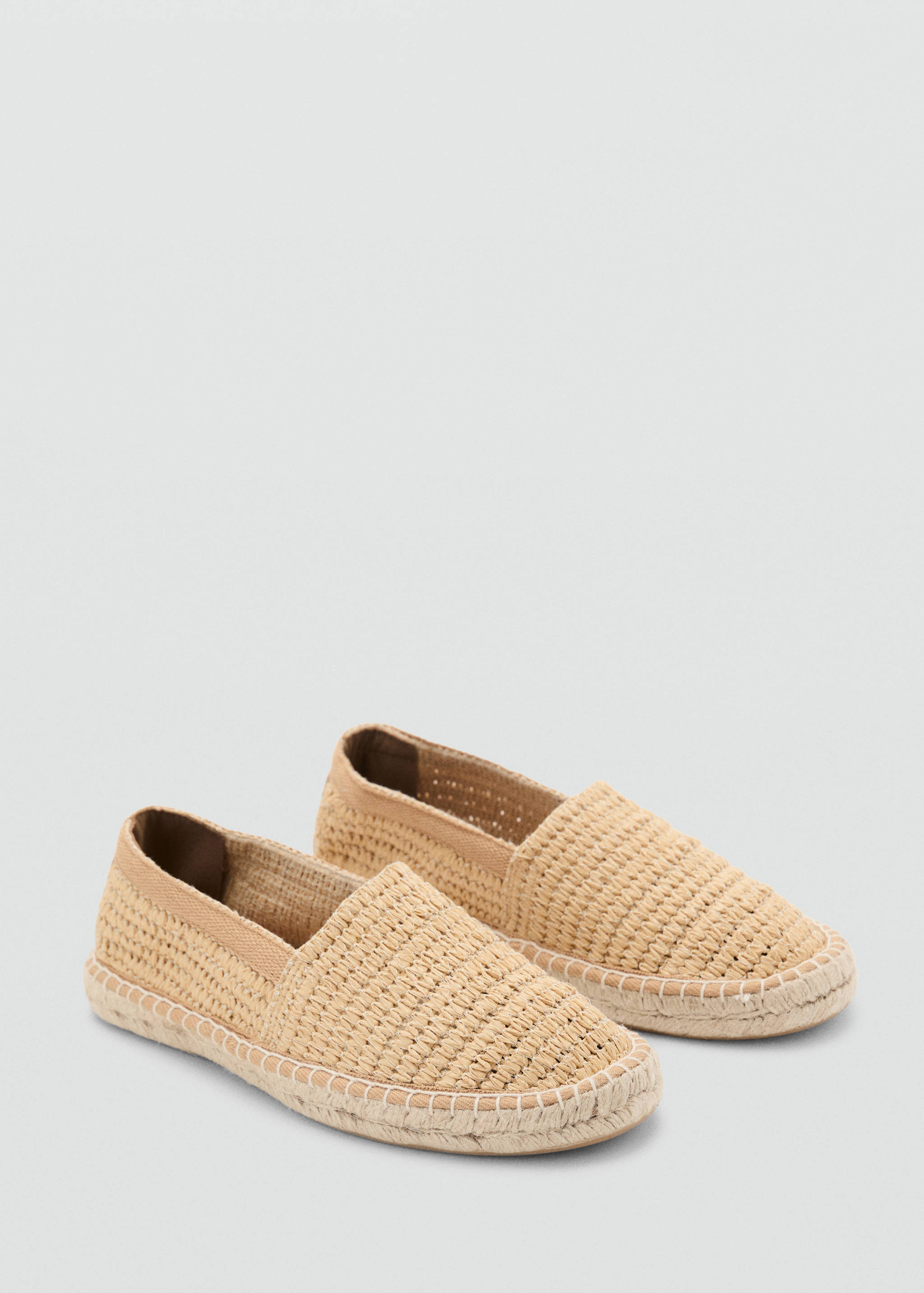Espadrilles en raphia - Plan moyen
