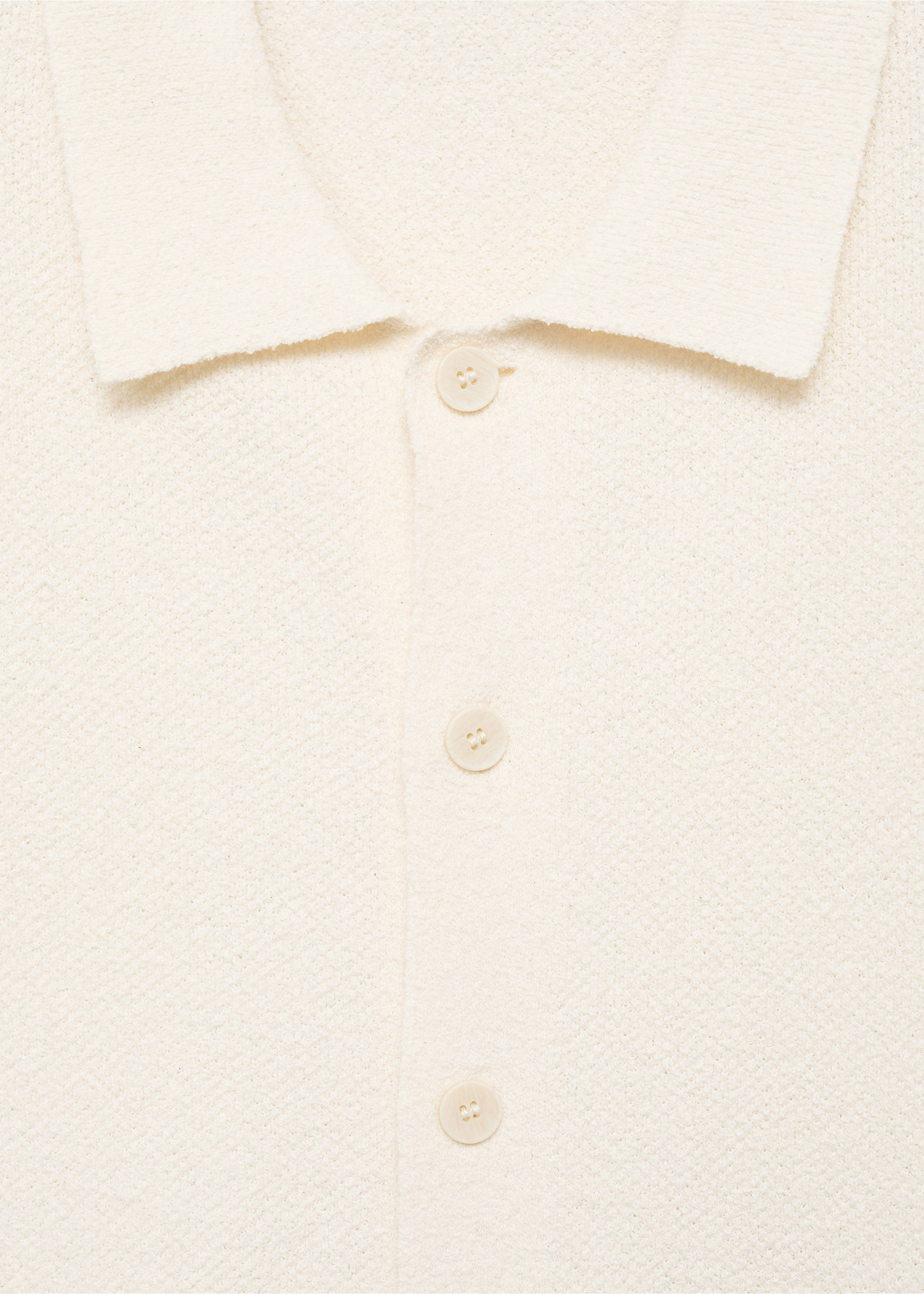 Finom kötésű ing - A termék adatai 8, Elefántcsontfehér. Ref: 87049210-00.