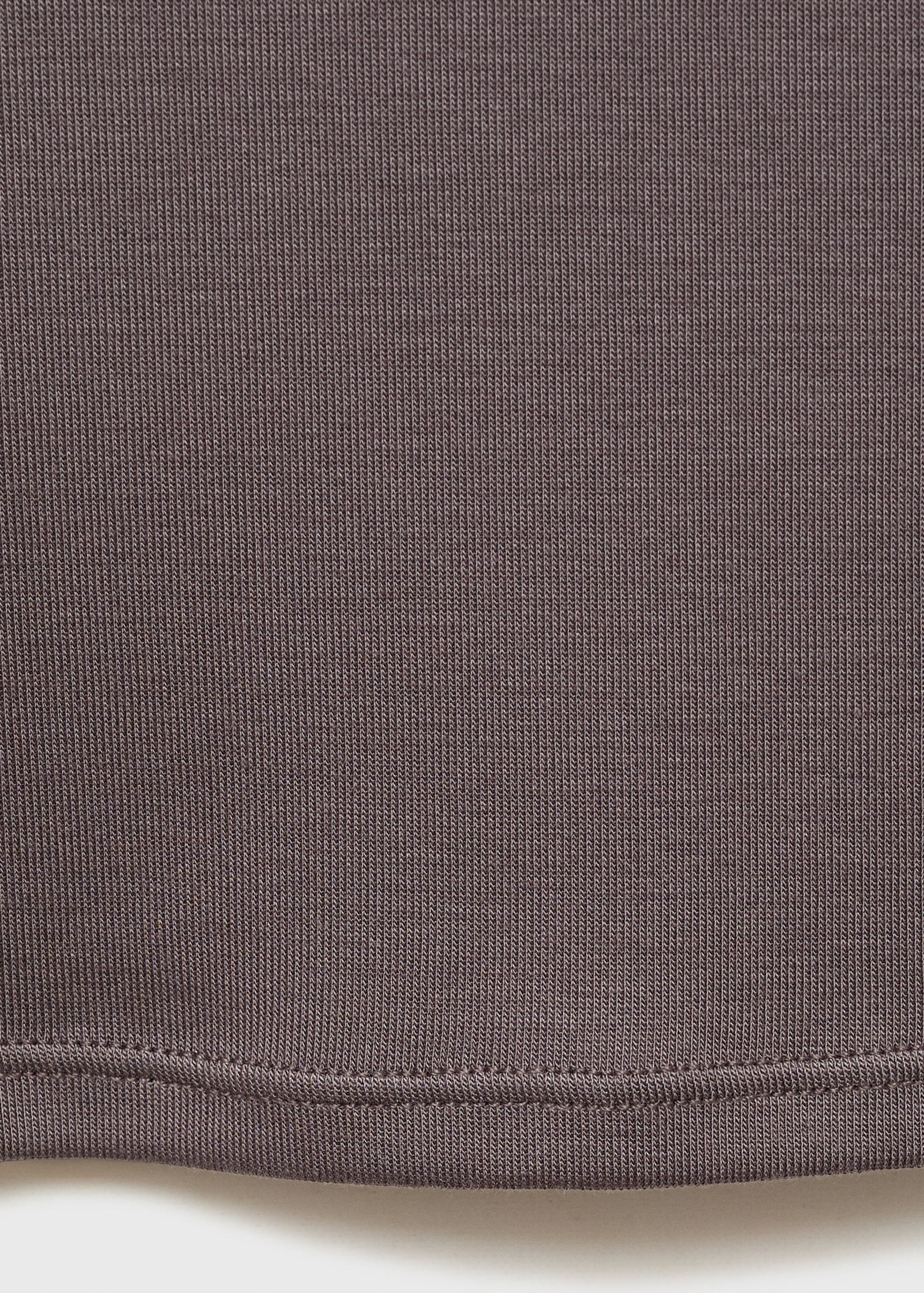 Lyocell top with contrasting trim - Details of the article 0