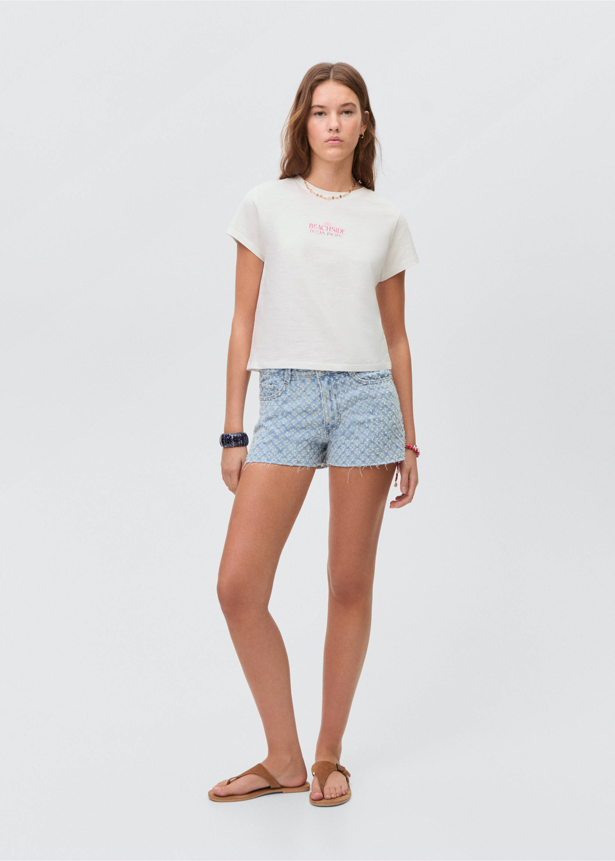 Raglan sleeve T-shirt - General plane, Off White. Ref: 87049215-00.
