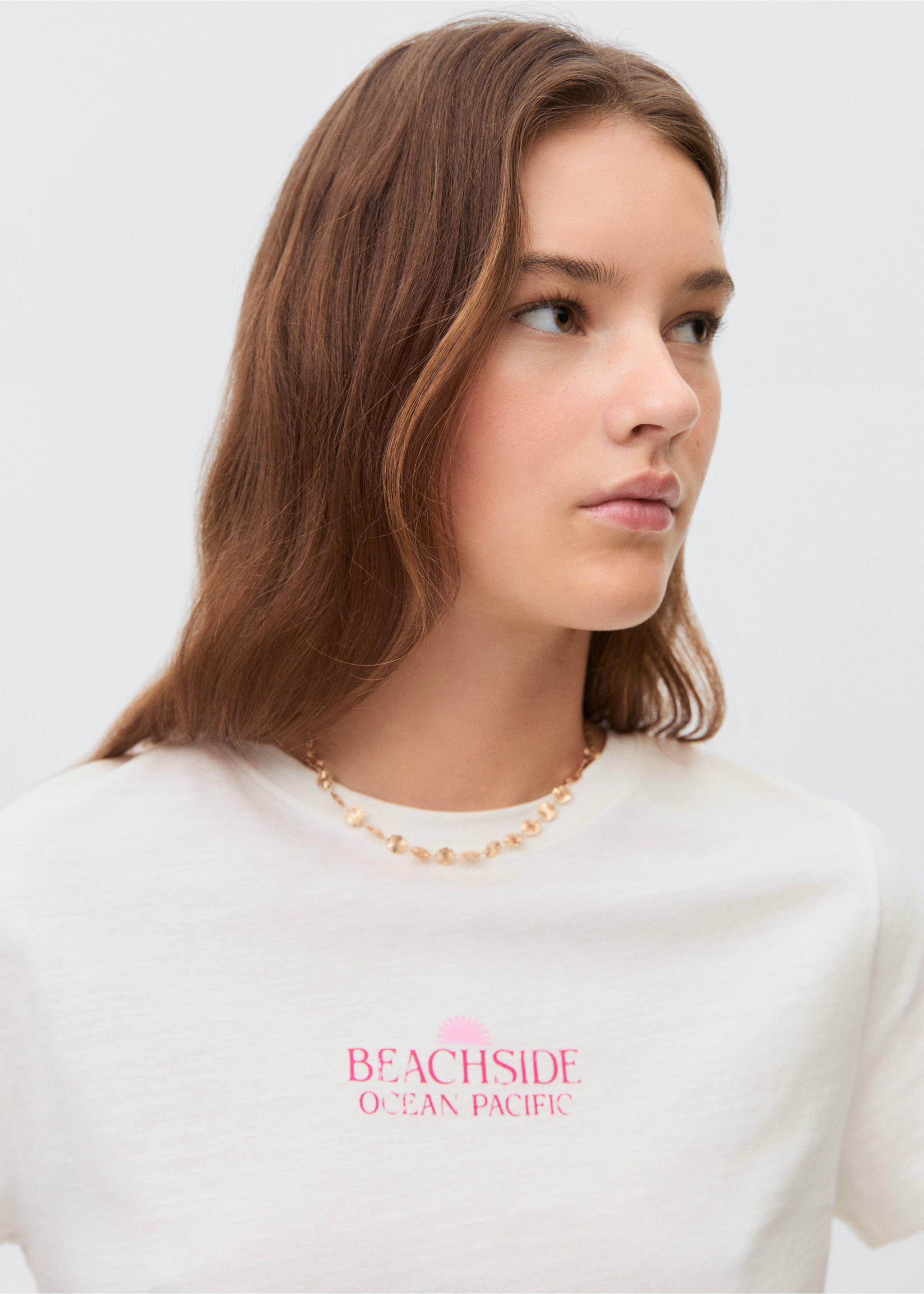 Raglan sleeve T-shirt - Details of the article 1, Off White. Ref: 87049215-00.